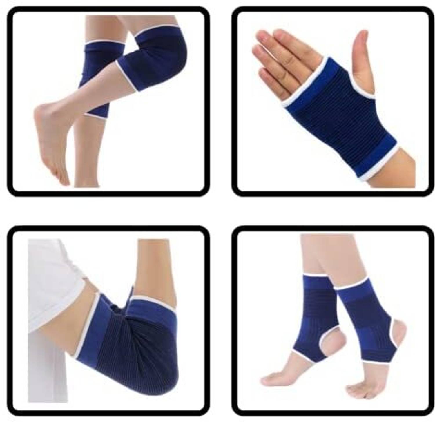 CARDIORAMA Combo of Palm,Knee,Elbow & Ankle Support for Gym Pain Relief & Multipurpose Use Supporter