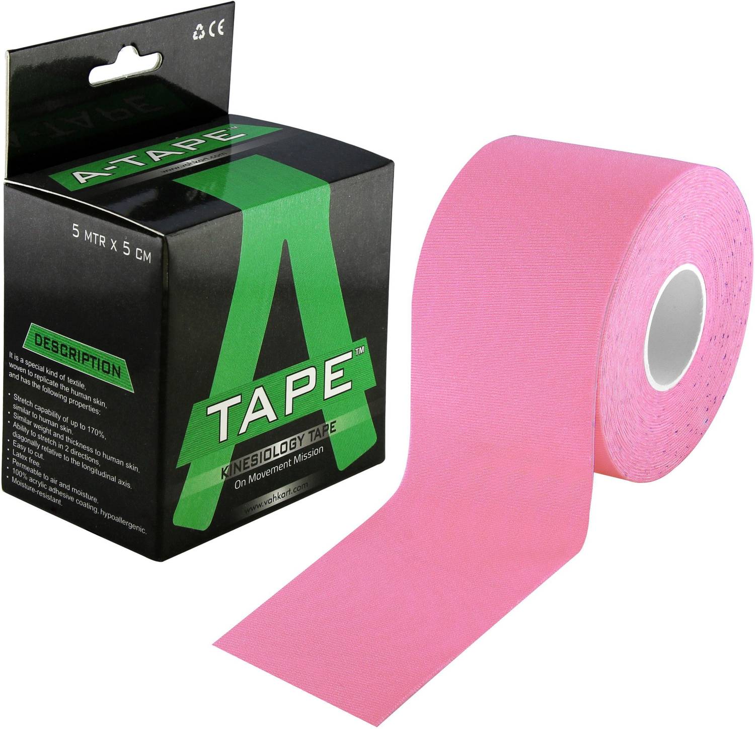 A-TAPE Nylon Kinesiology Tape (100% Water Resistant) Kinesiology Tape