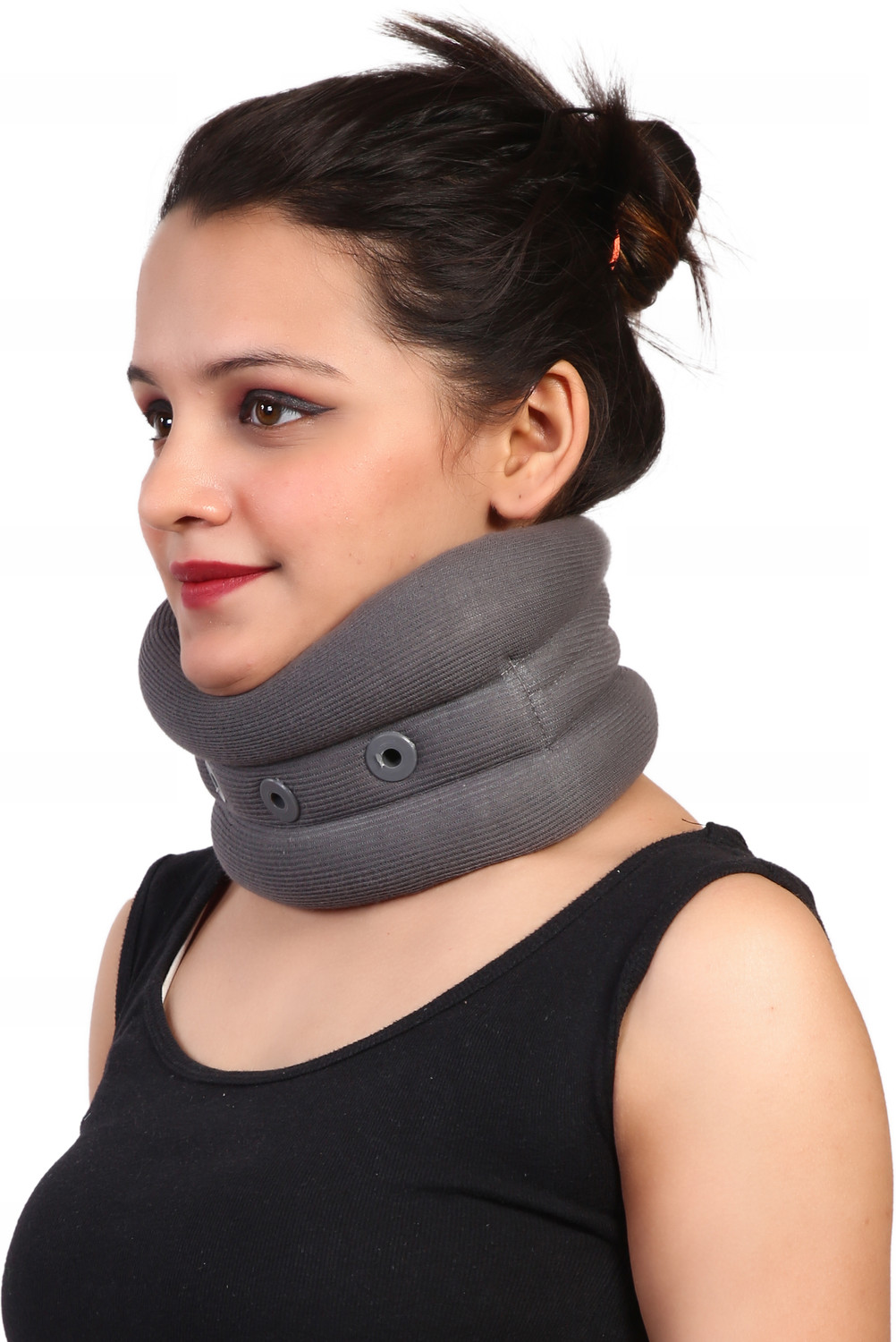 Image of ORANCLE CARE Adjustable Soft Cervical Collar for Extra Support & Relieves Pain in Neck (GREY) Neck Support