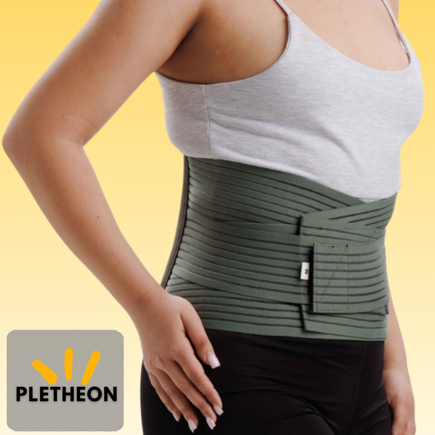 Image of PLETHEON Lumbar Sacral Support Belt back pain relief for Men & Women Back / Lumbar Support