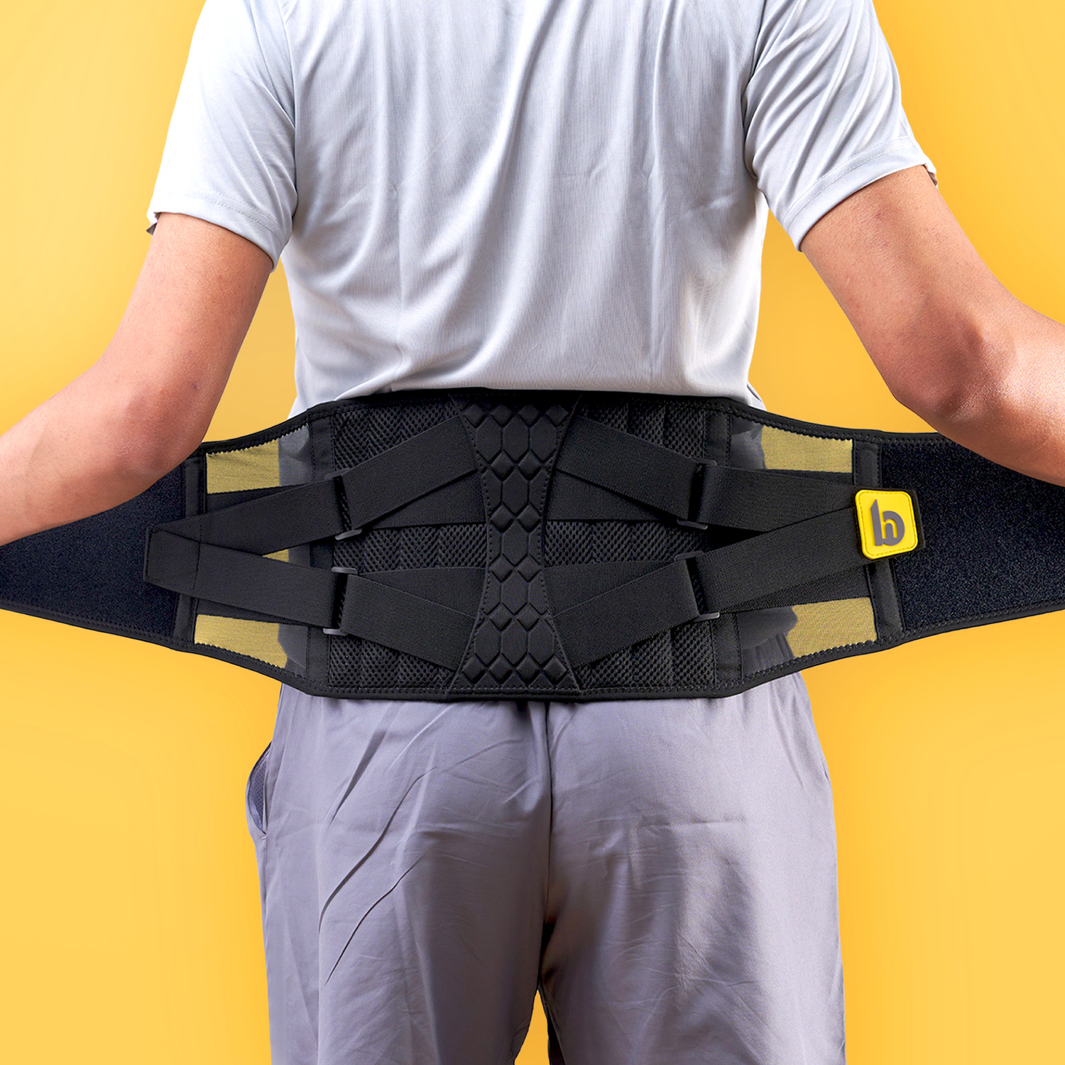 Image of betterhood LS Back Support Belt for Back Pain with Stabilizers and Adjustable Compression Back / Lumbar Support