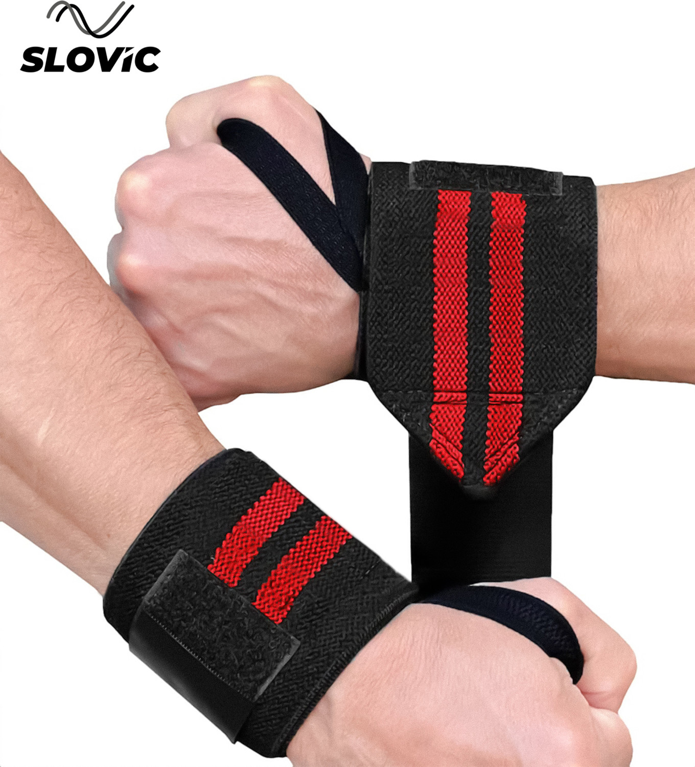 Image of SLOVIC Heavy-Duty Wraps for Gym Wrist Support