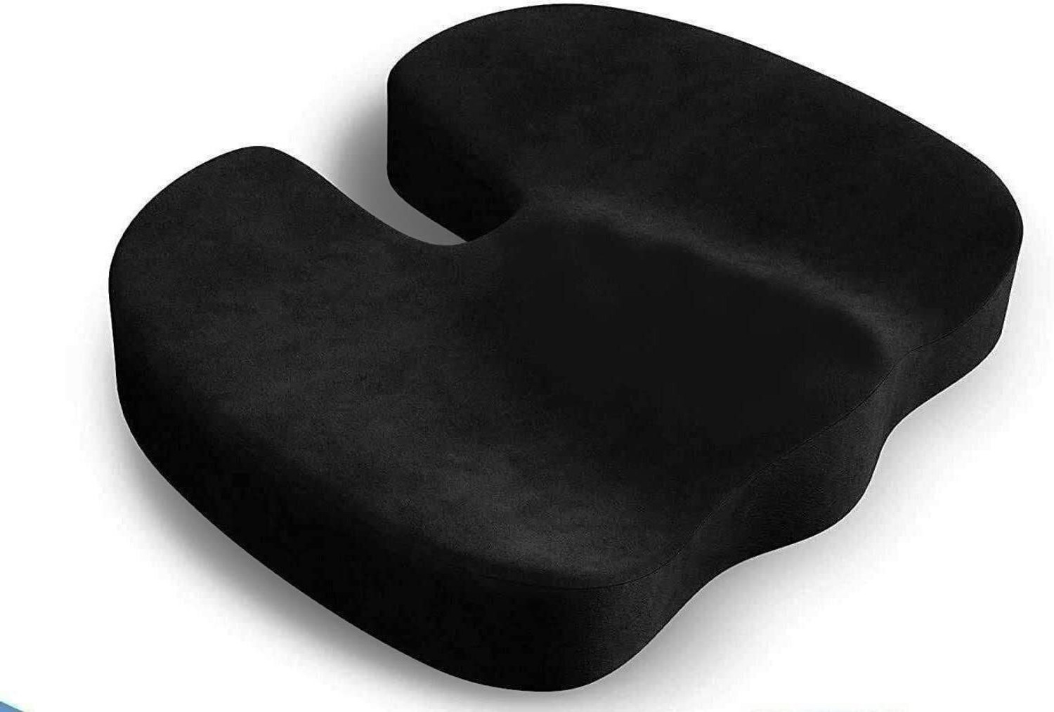 Image of HouseOfCommon House of Common Black Coccyx Cushion For Car and Chair Back / Lumbar Support
