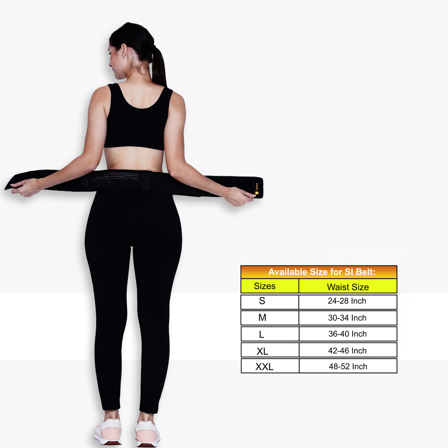 Image of Cyson SI Joint Belt | Lower Back, Sciatica, Pelvic, Hip Pain Brace for Men & Women Back / Lumbar Support