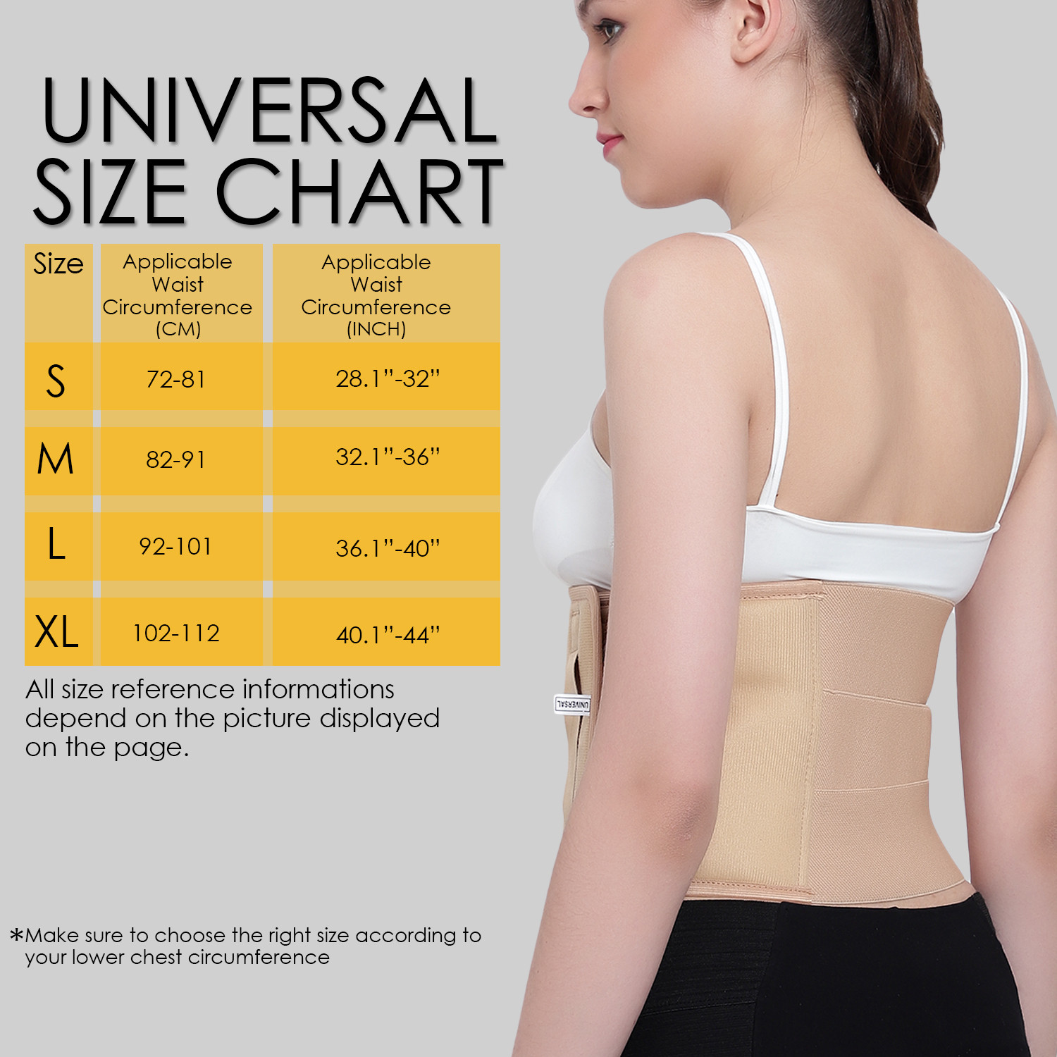 Image of HEAREAL HEALTH CARE Abdomen Support Belt for Tummy Shaping, C- Section Delivery, Body Shaper (BEIGE) Abdominal Belt