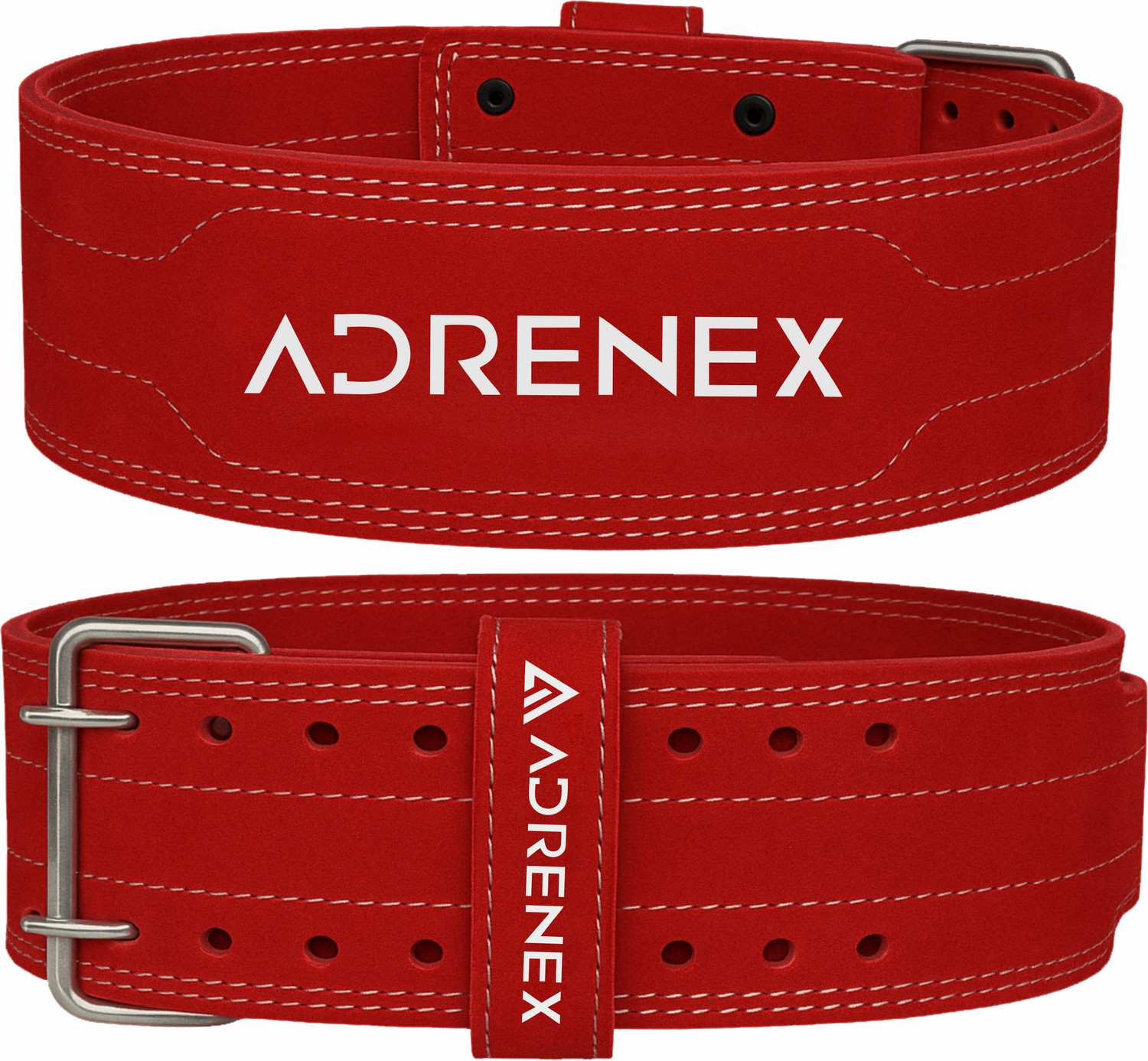 Image of Adrenex Pro Weight Lifting Belt Genuine Leather 4 inch Inch Durable Comfortable Lower Weight Lifting Belt