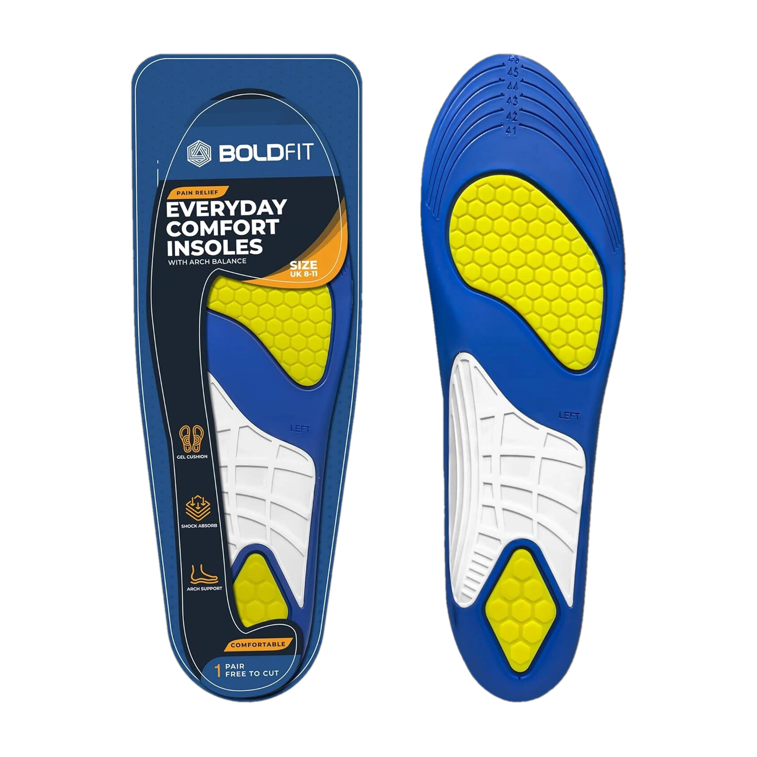 BOLDFIT insole for men women shoe sole pad shoe pad for women men gel insole for men Ankle Support