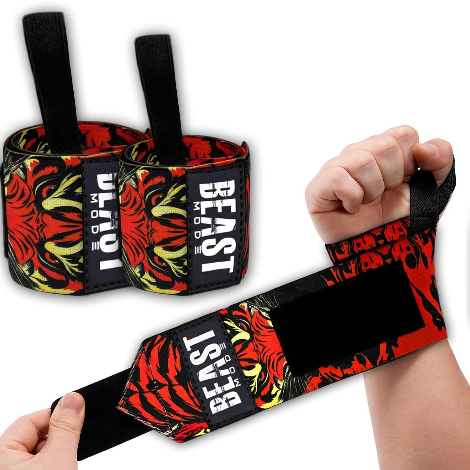 Image of STEIGEN FITNESS Wrist Band for gym, Hand Grip Weight Lifting Straps, Wrist Support For joint Wrist Support