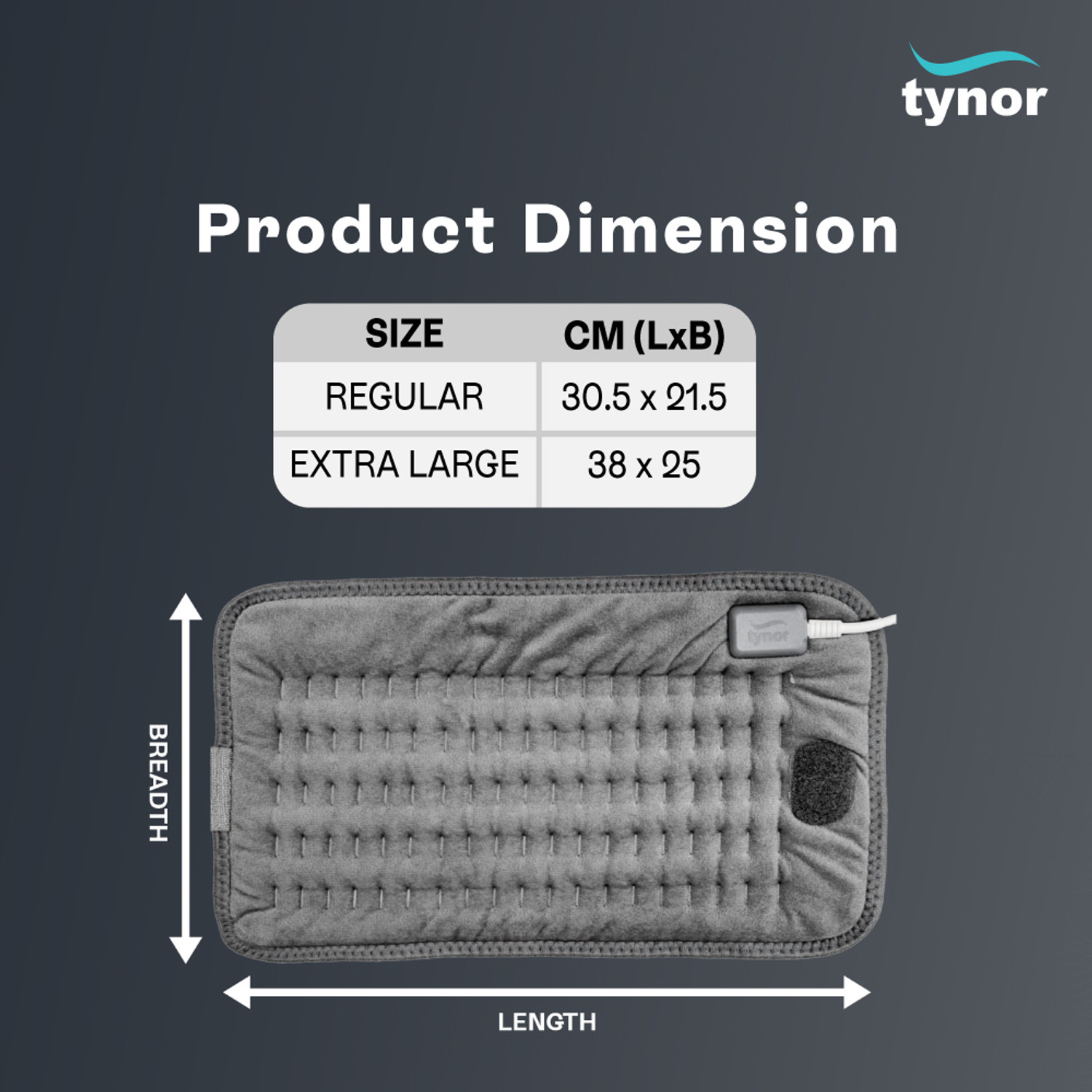 Image of TYNOR Universal Large Heating Pad Ortho (Electric,Heat Therapy) Heating Pad Arm Support