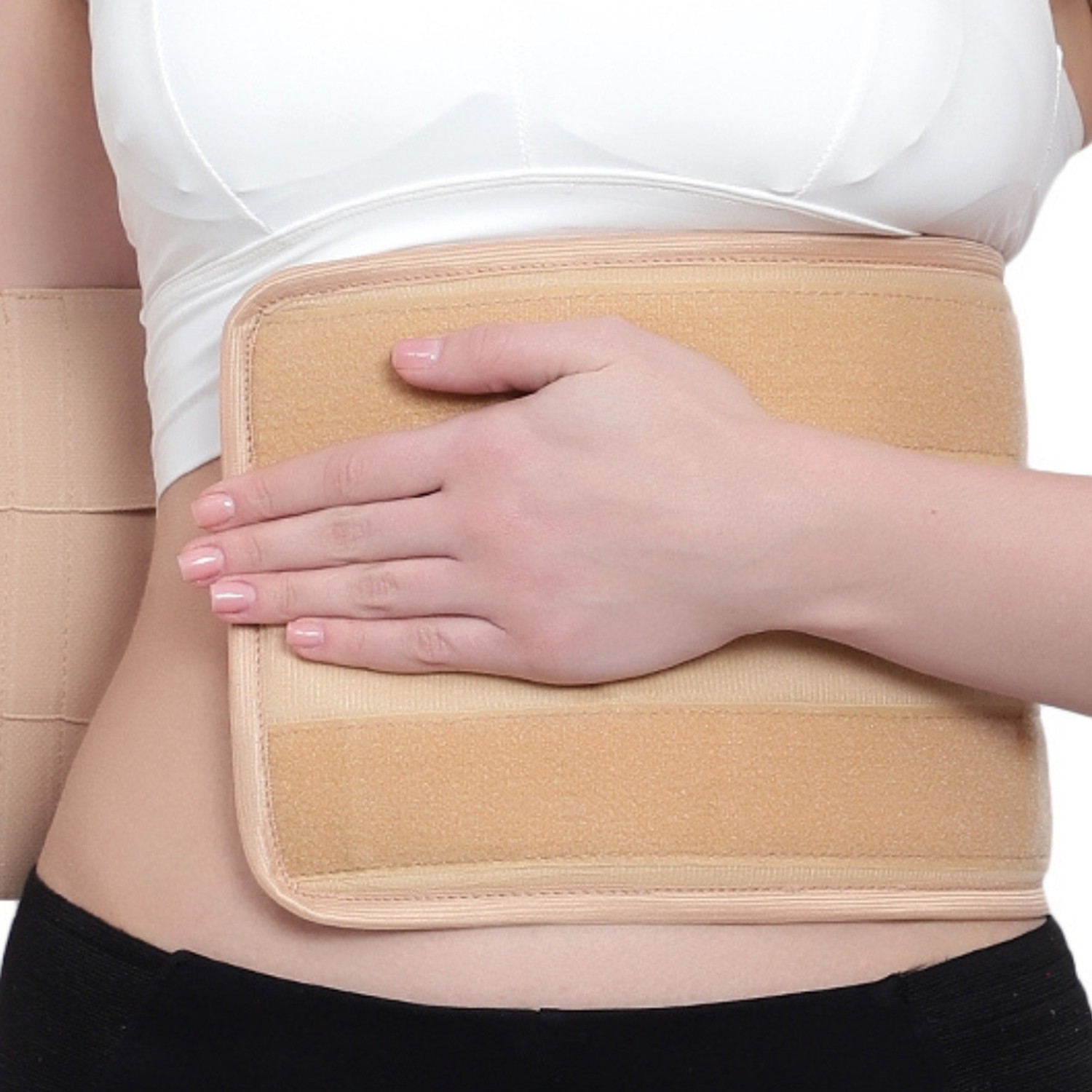 Image of HEAREAL HEALTH CARE Abdomen Support Belt for Tummy Shaping, C- Section Delivery, Body Shaper (BEIGE) Abdominal Belt