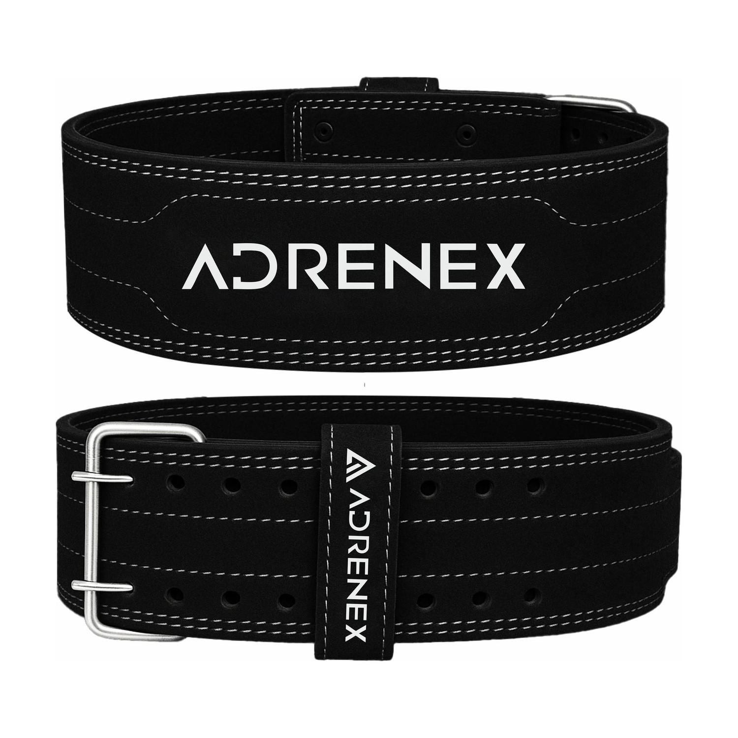 Image of Adrenex Pro Weight Lifting Belt Genuine Leather 4 inch Inch Durable Comfortable Lower Weight Lifting Belt