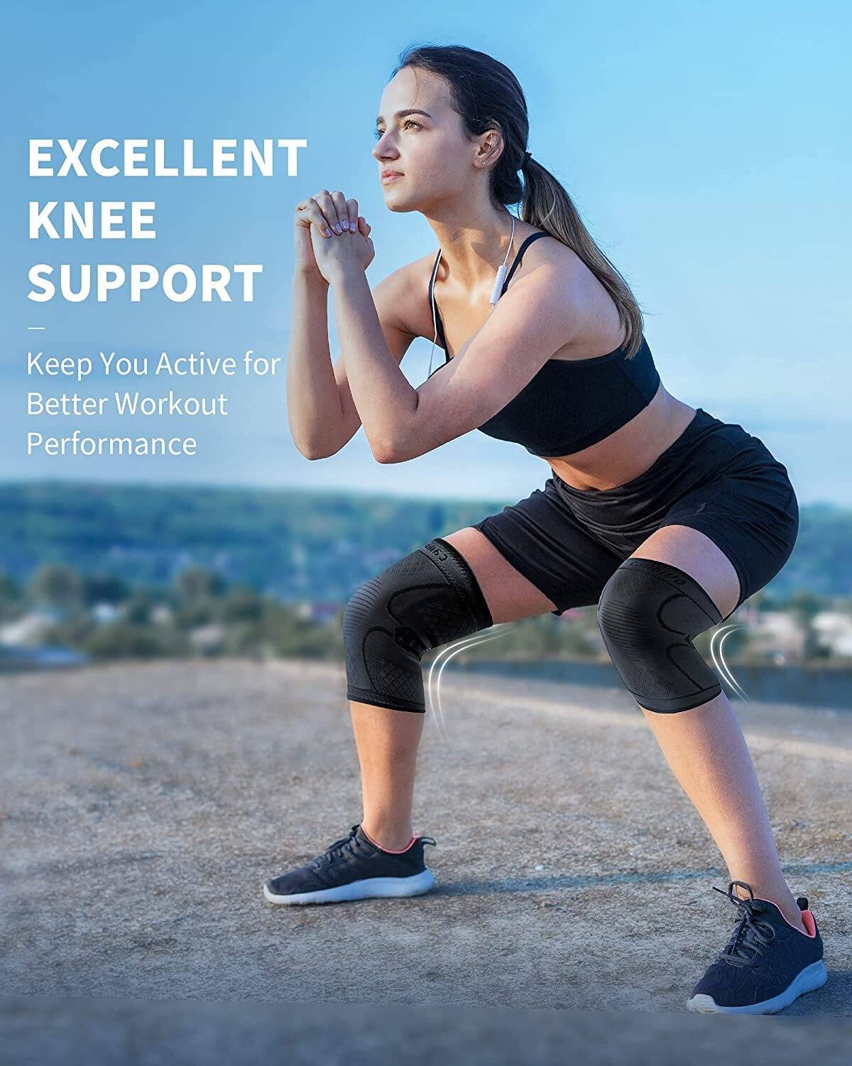FFive Premium Knee Cap Pain Relief Fitness, Compression Fit Support -for Joint Pain Knee Support - Image 4