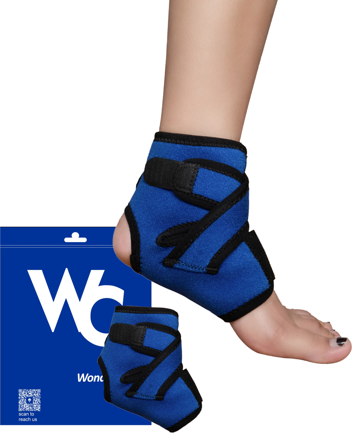Image of Wonder Care Adjustable Ankle Support Brace Strap for Pain Relief Sports Gym Fitness Ankle Support