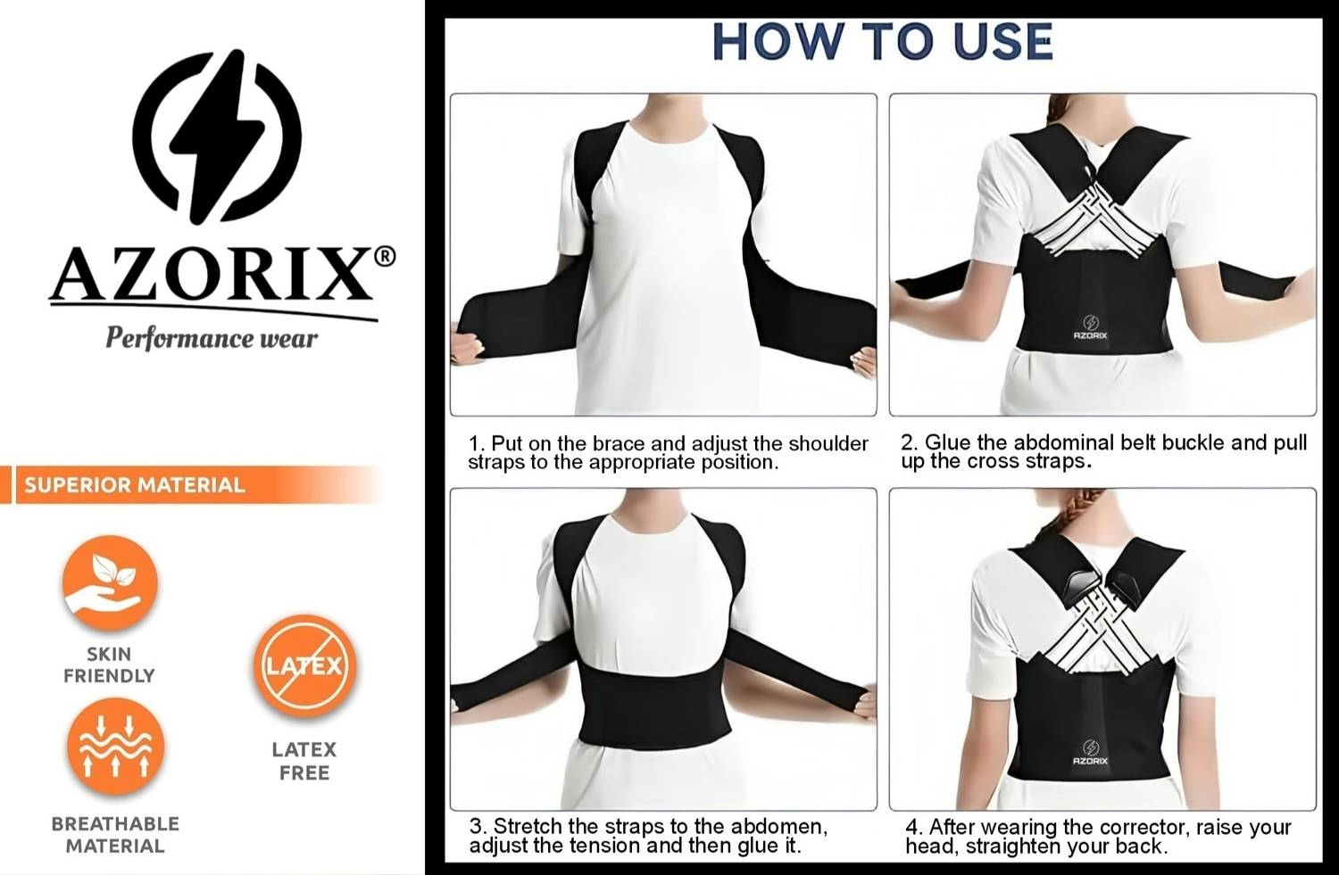 AZORIX Breathable Posture Corrector Belt - Image 5