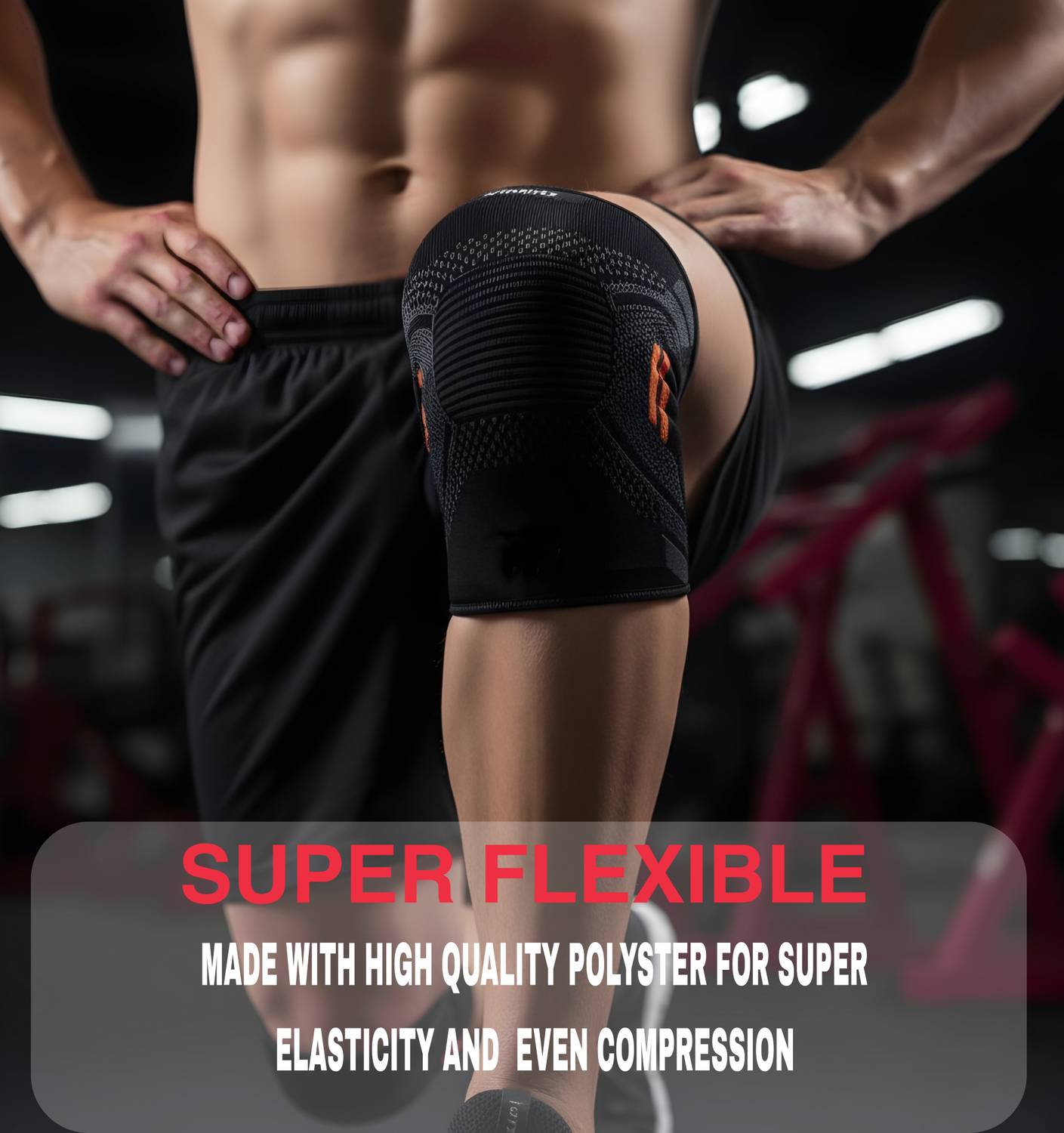 Xfinity Fitness Knee Sleeve Support Pack of 2 - Image 4
