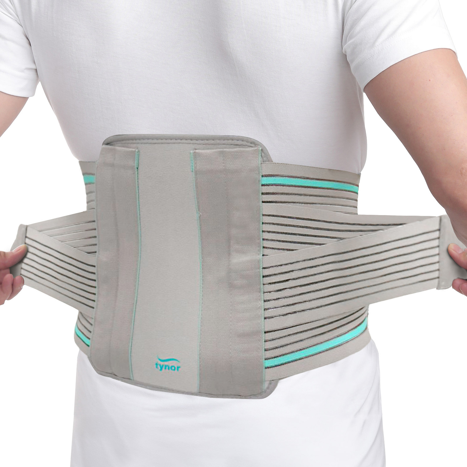 Image of TYNOR Contoured L.S. Support, Grey, Medium, 1 Unit Back / Lumbar Support