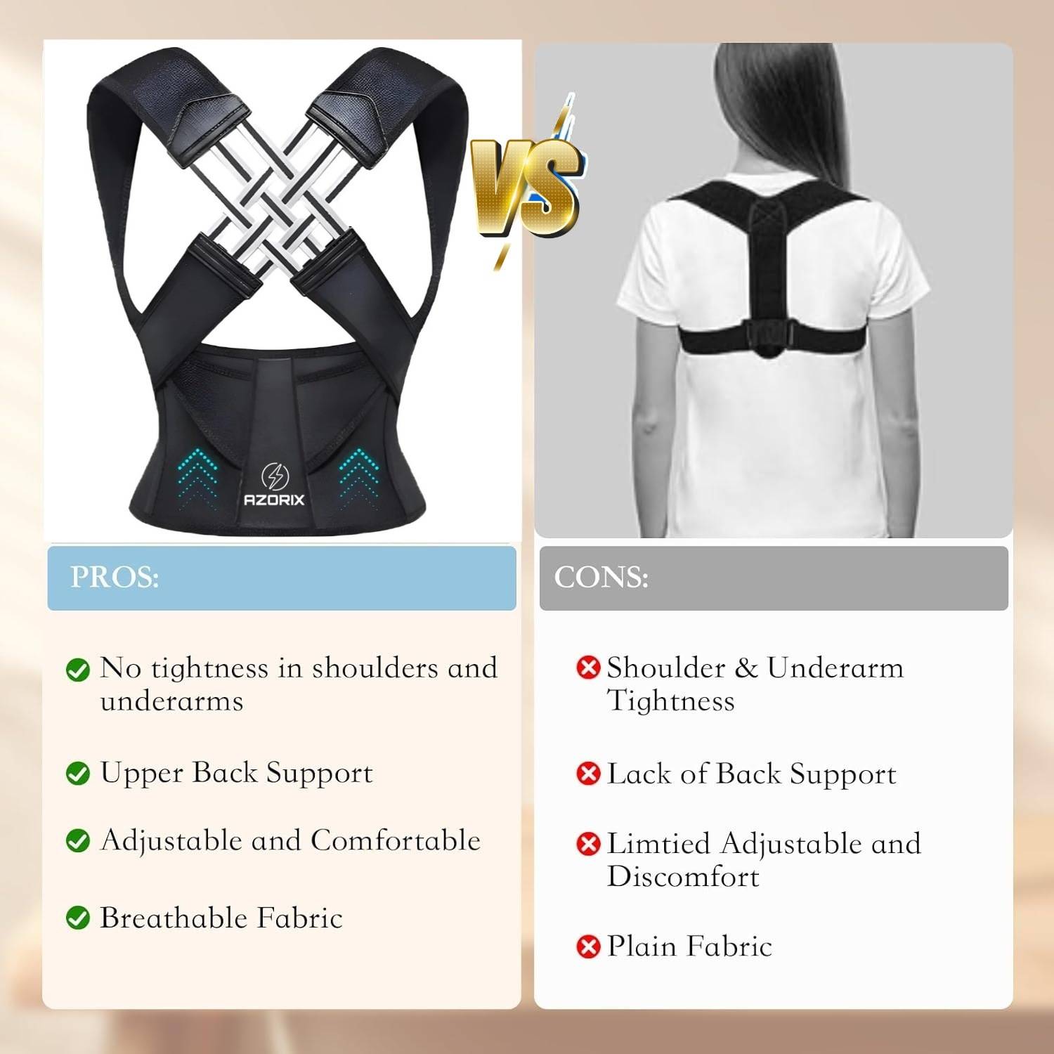 AZORIX Breathable Posture Corrector Belt - Image 2
