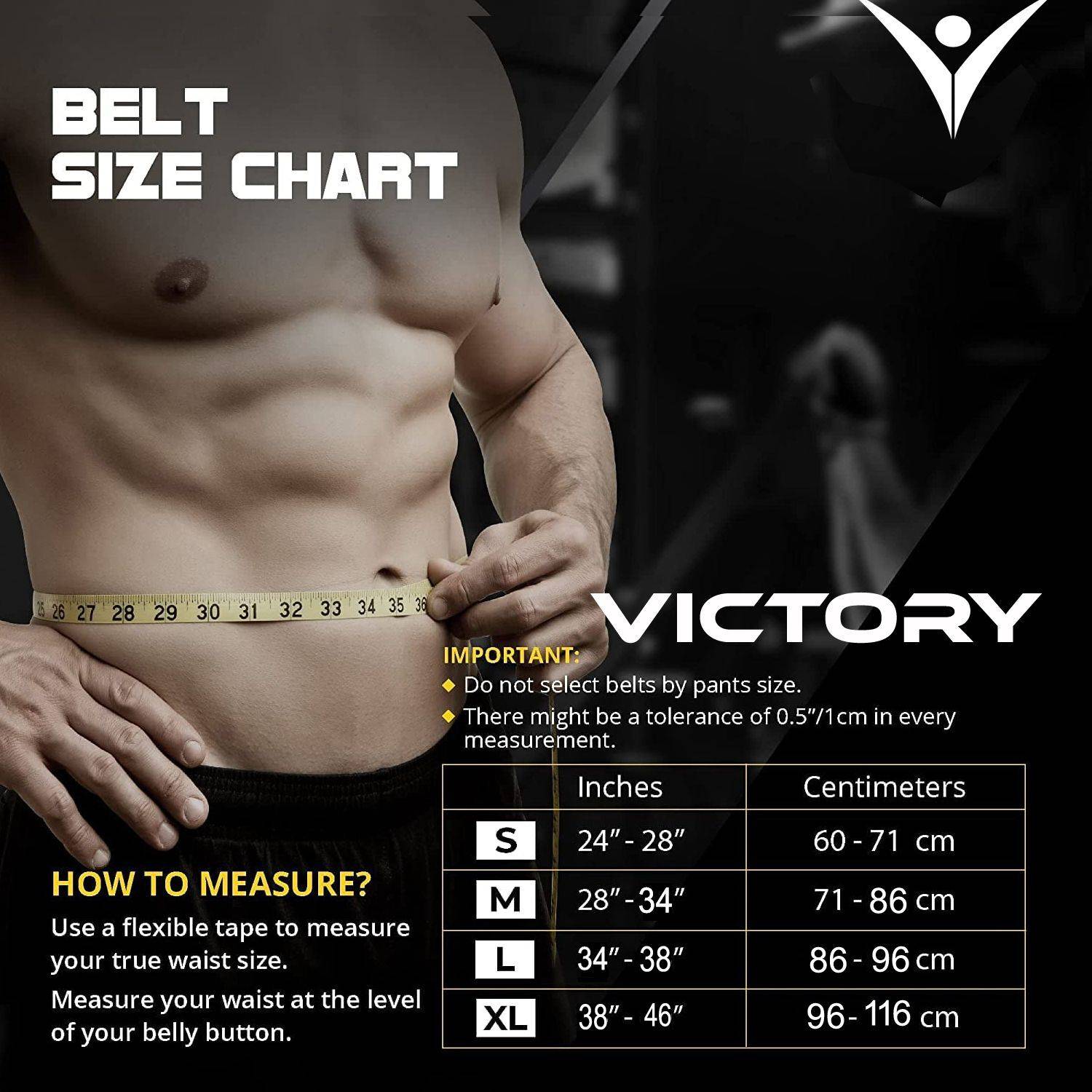 Victory 4 inch Genuine Leather Weight Lifting Belt - Image 4