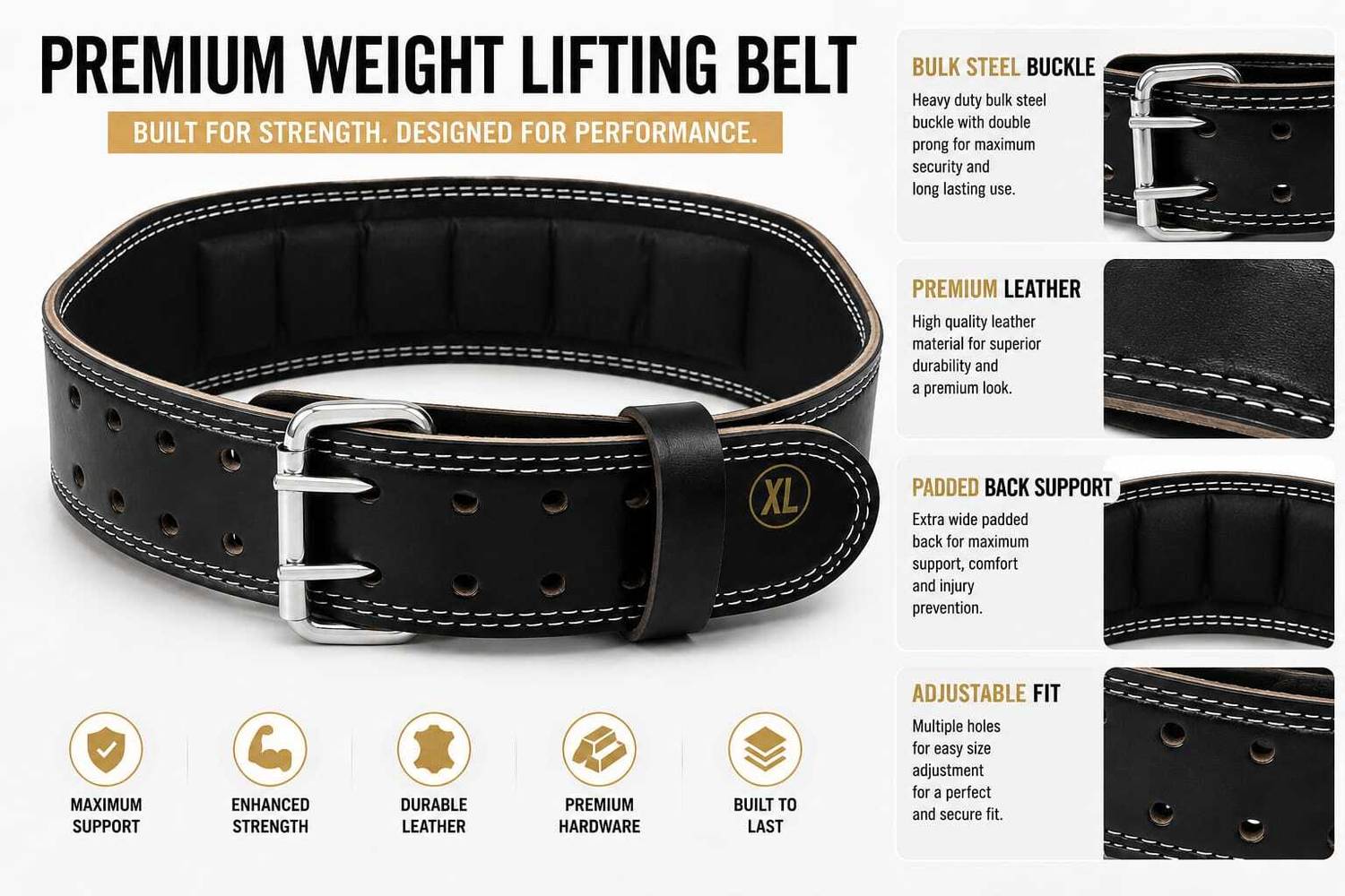 STYRKR Gym Belt for Weightlifting - Image 3