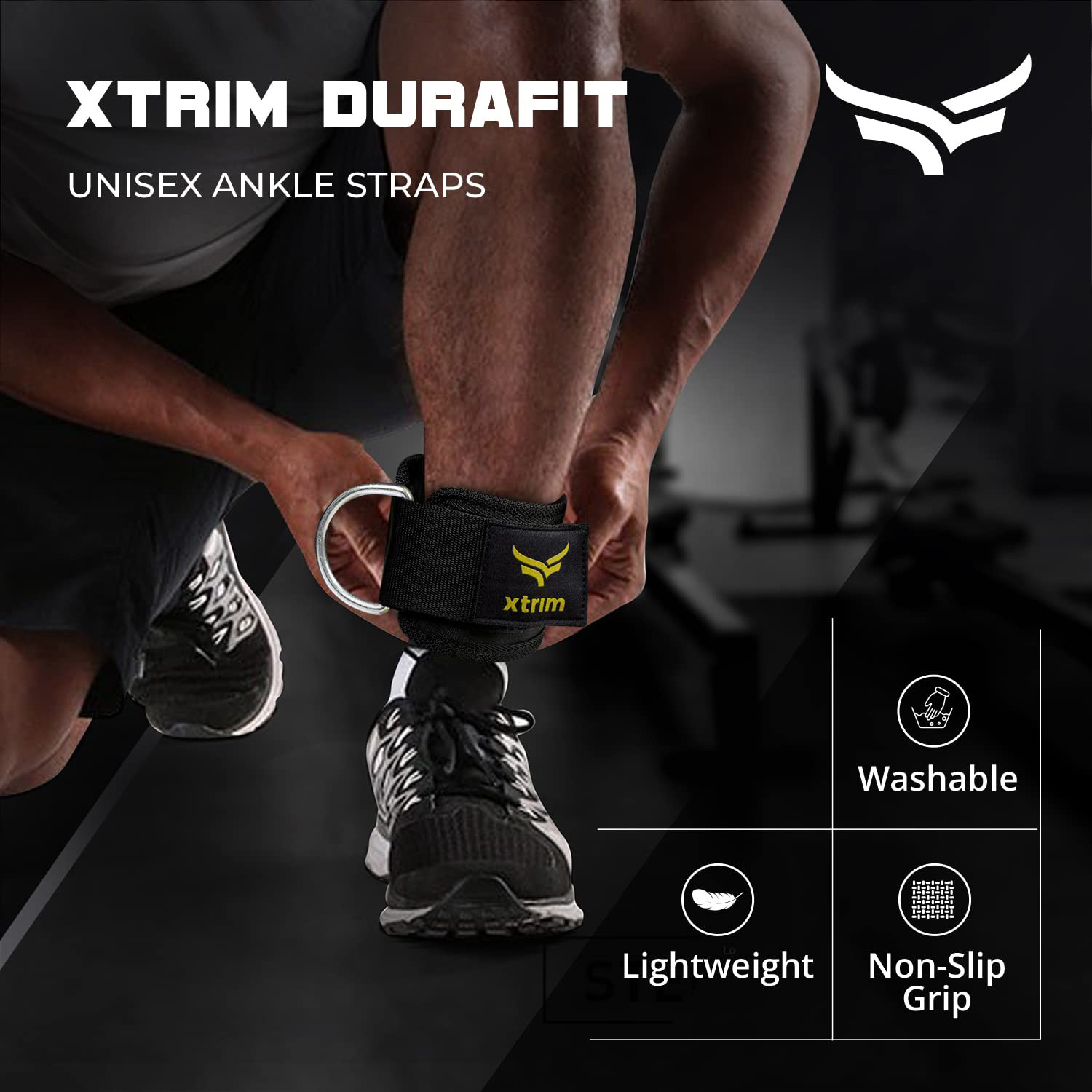 Image of Xtrim LoopX Polyester Strap for Gym, Leg, Butt, Exercise for Men & Women Ankle Support