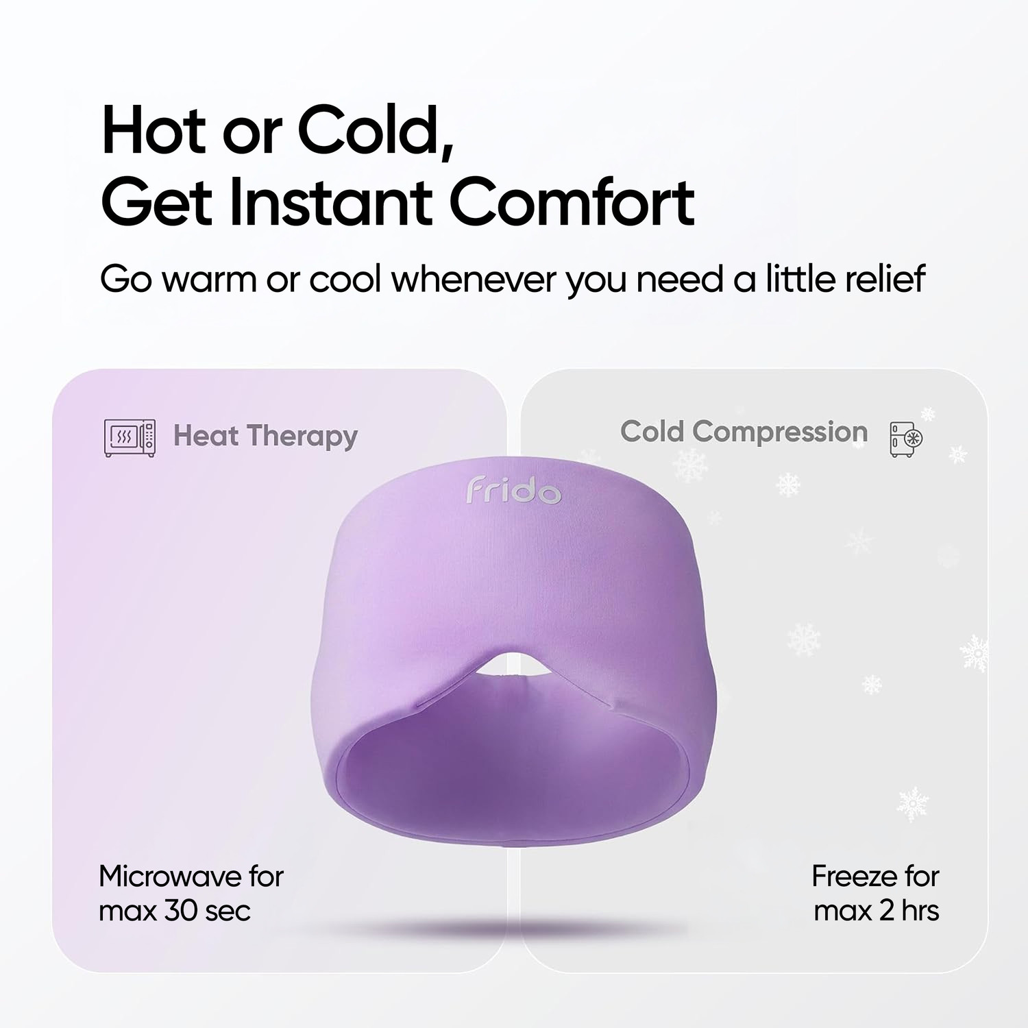 Image of Frido Hot & Cold Therapy Cap for Migraine & Headache Relief | 360 Compression Head Support