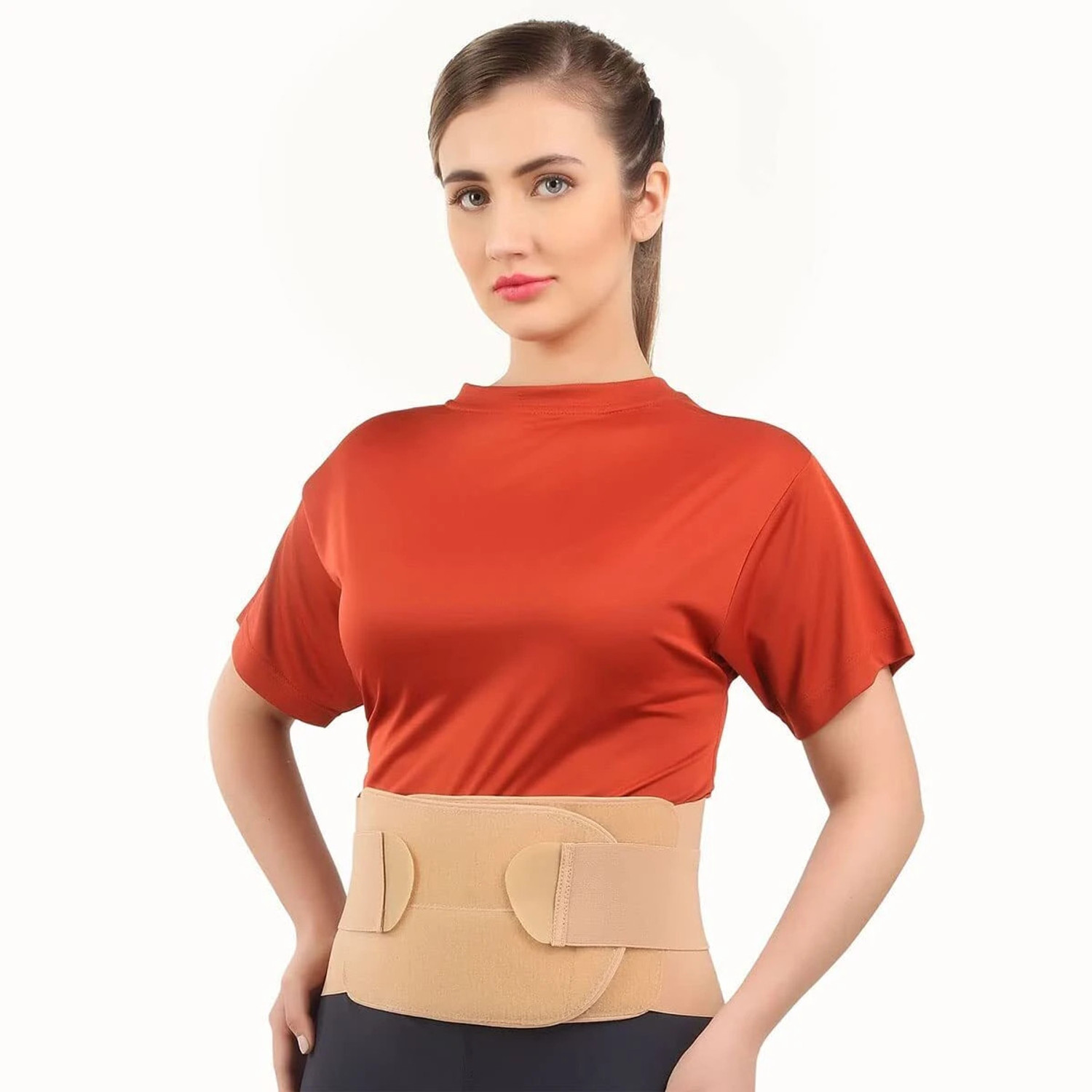 Image of FLAMINGO Lumbar Sacro Belt for Back Pain Relief with dual Adjustable Strap Unisex (XXL) Back / Lumbar Support