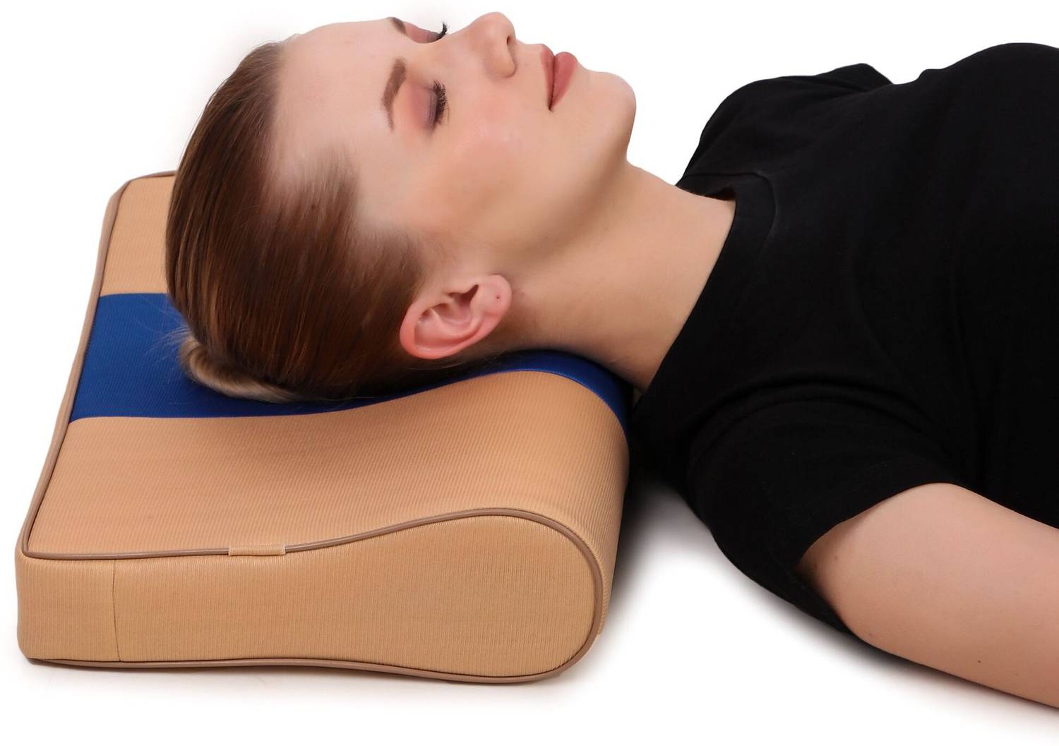 BRONZAL Regular Contoured Cervical Pillow For Pain reduction/All Neck Support Neck Support