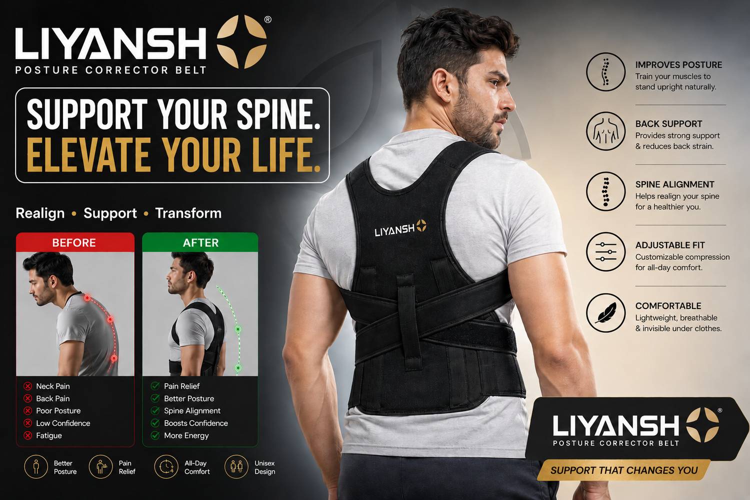 LIYANSH LYPosture Corrector Belt - Image 5