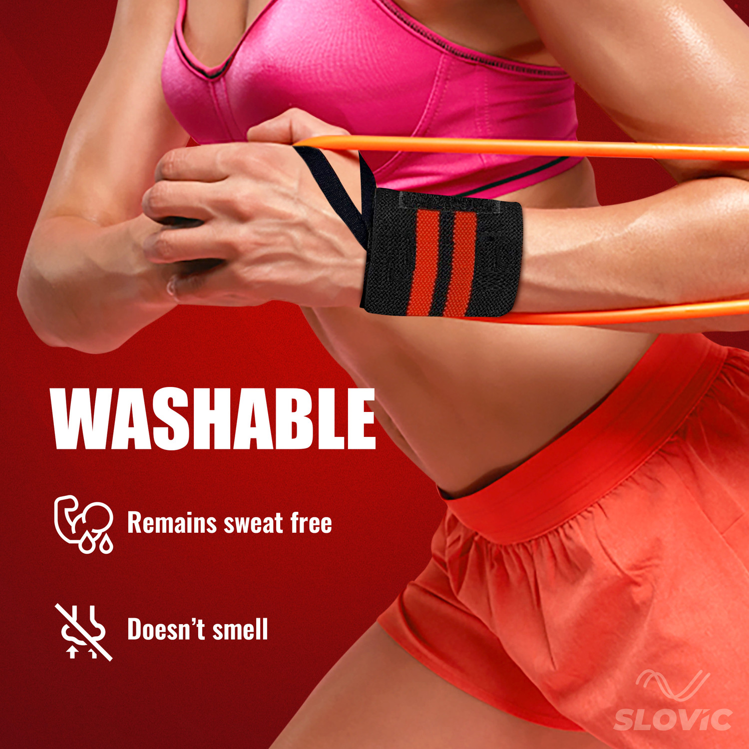 Image of SLOVIC Heavy-Duty Wraps for Gym Wrist Support