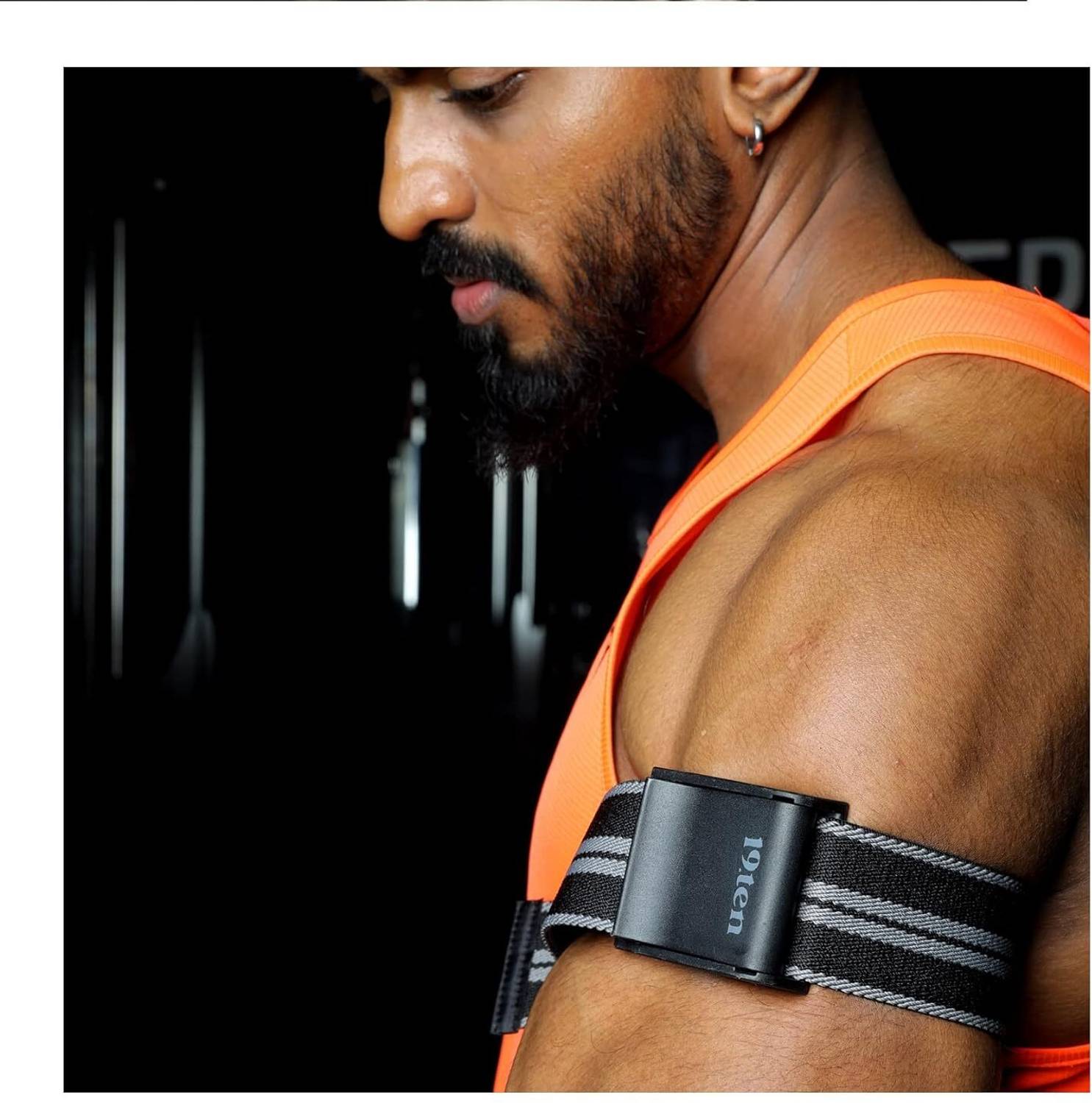 19.ten Sports & Fitness Elastic Workout Biceps Triceps Training BFR Arms Band For Gym Arm Support