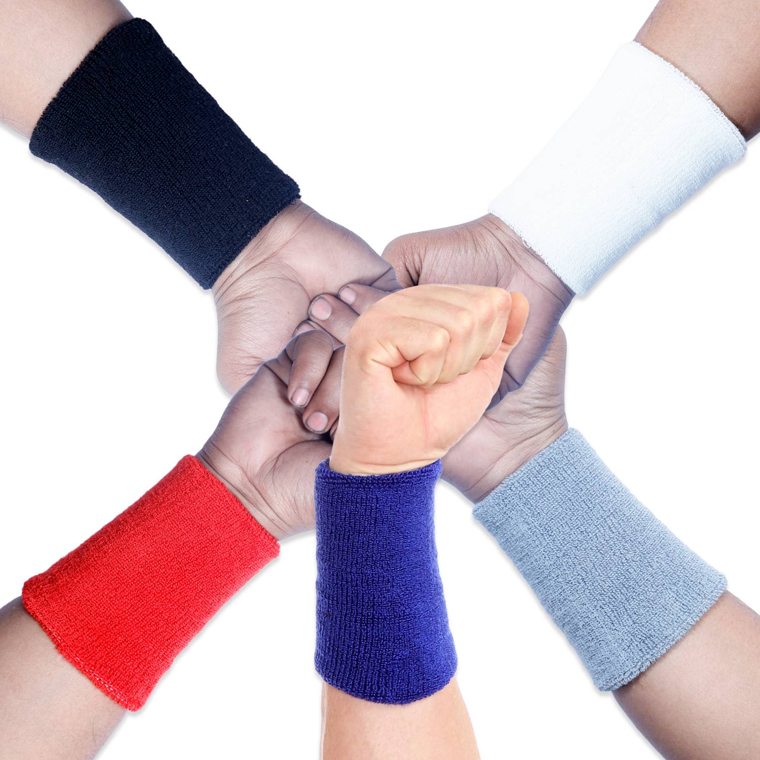 BW:BEATWIDE Men's Women's Boys Girls All Age Group Sports Sweatband 100% Cotton Wrist Support