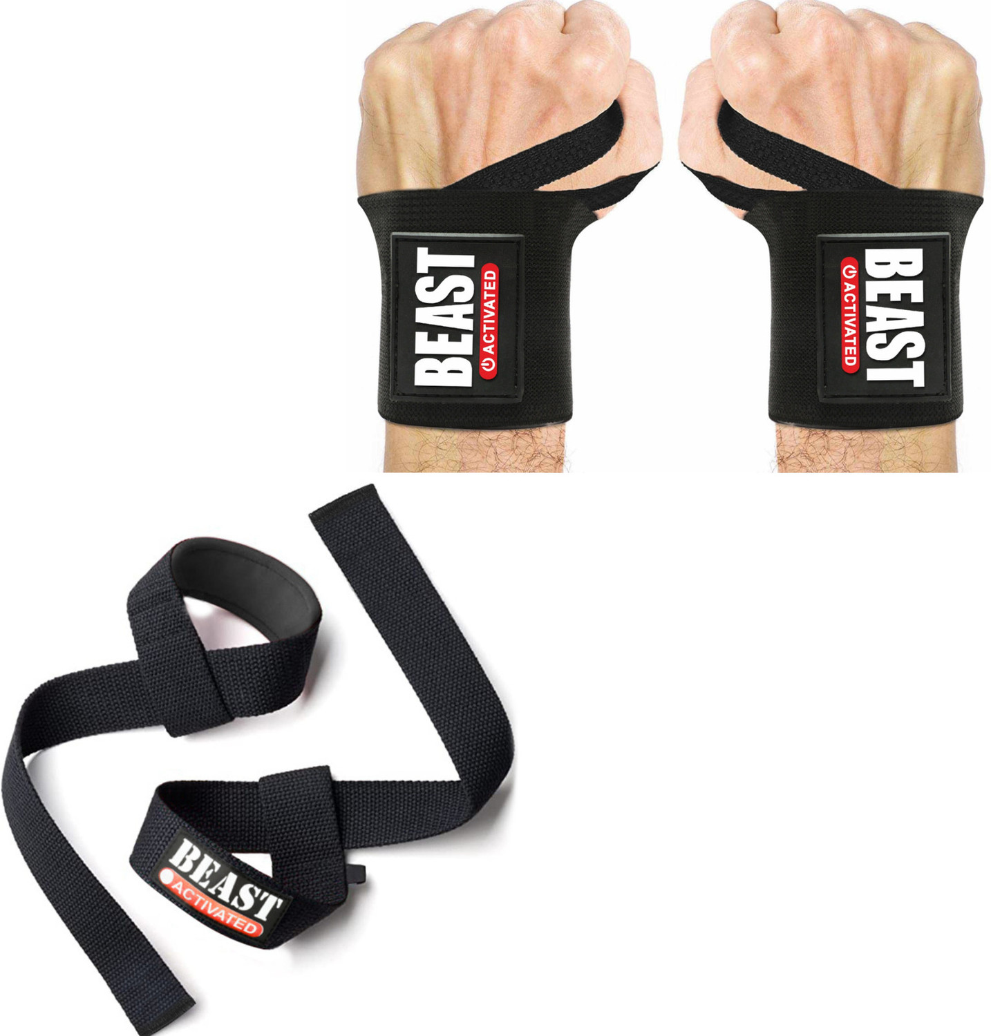 Image of EasyHealth Deadlift Straps Gym Wrist Band For Gym WeightLifting Straps Gym wrist Support Wrist Support