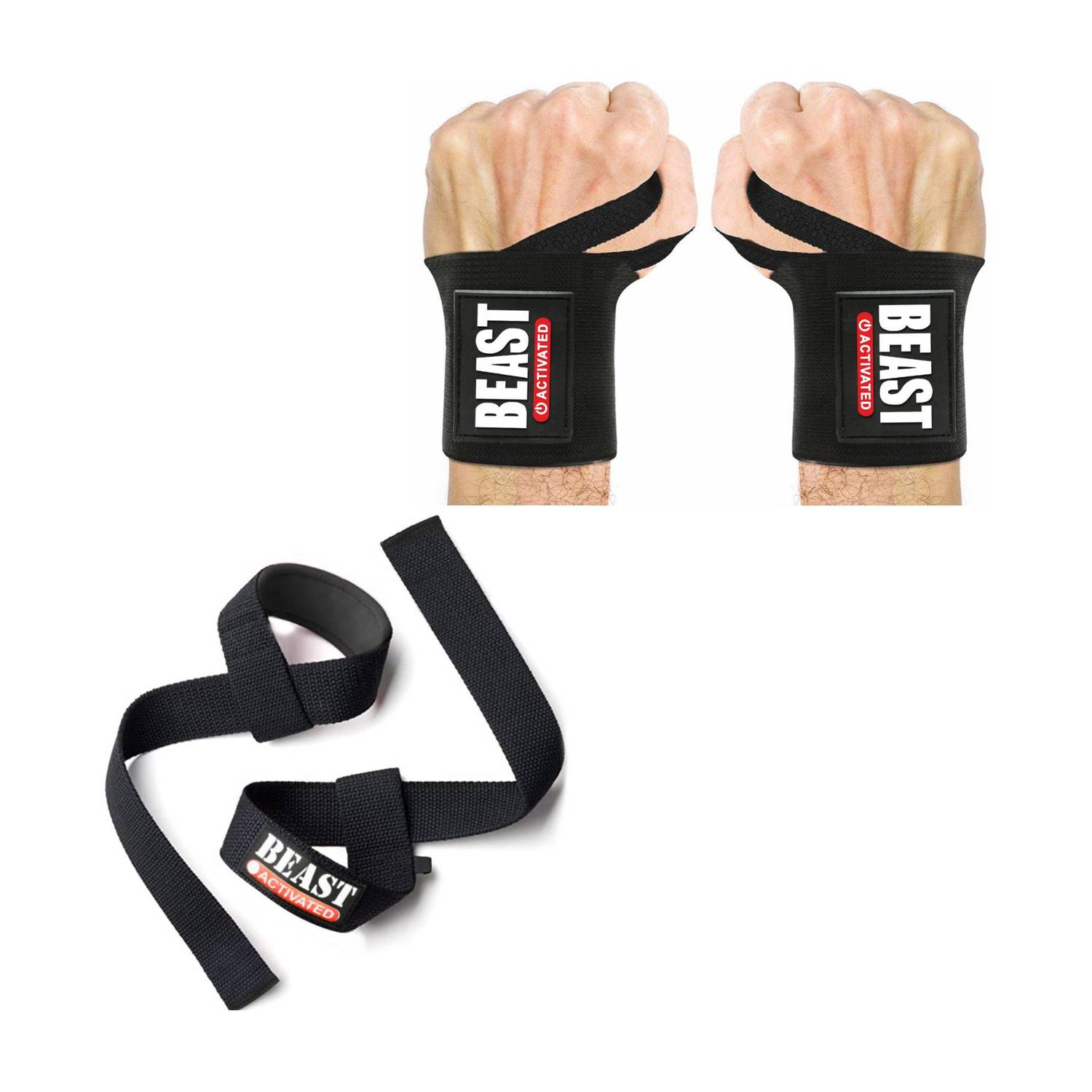 EasyHealth Deadlift Straps for Gym Weightlifting - Image 1