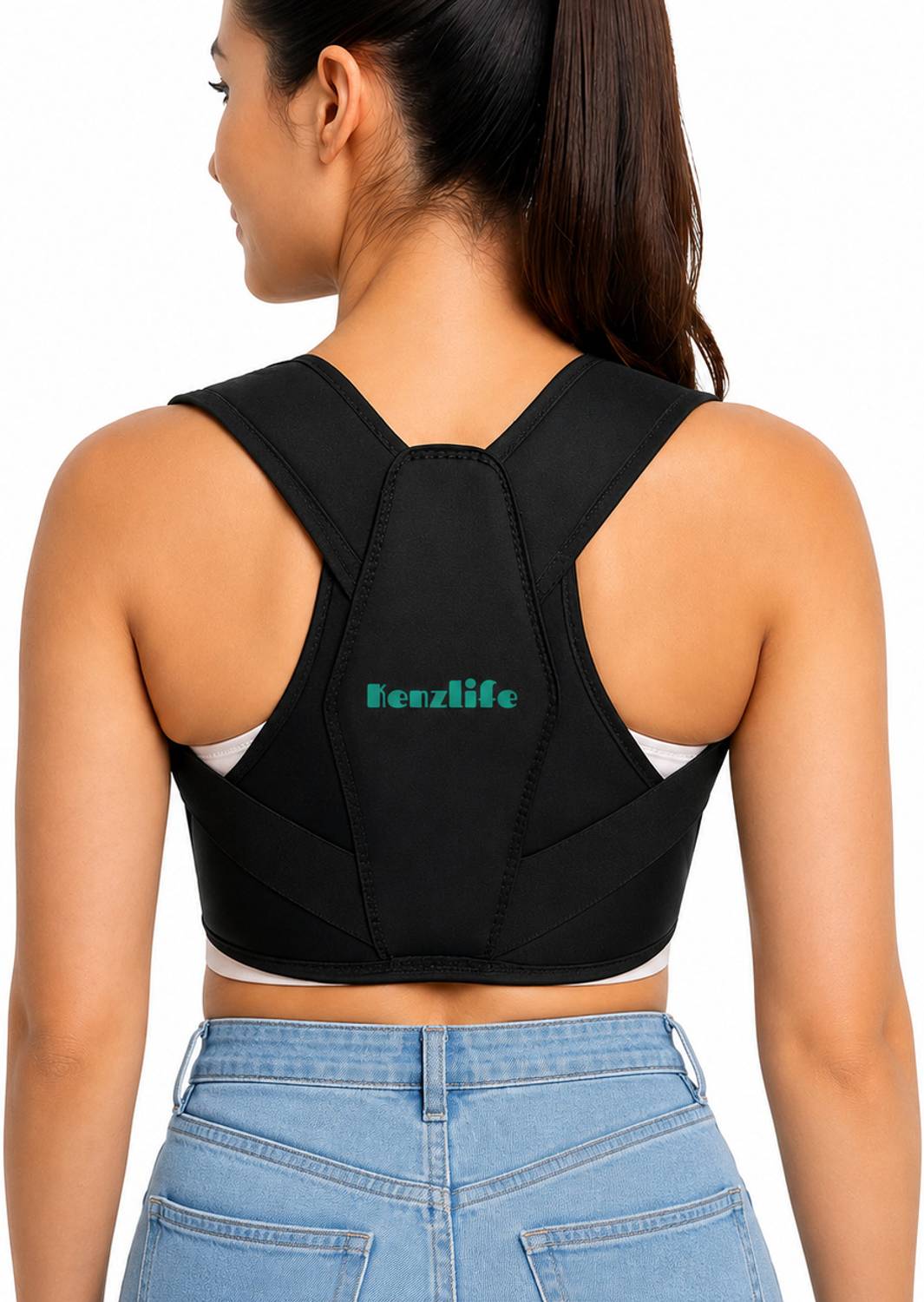 Kenzlife Women's Black Posture Corrector - Image 1