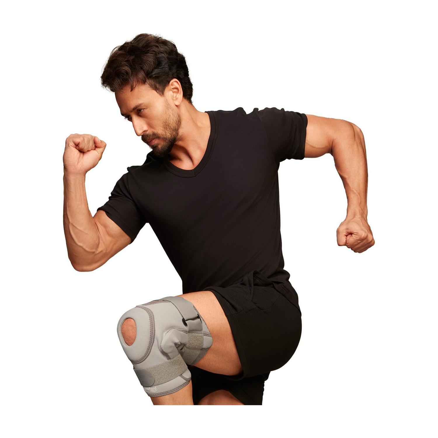 Image of Leeford Open Patella Hinged Knee Brace for Knee Pain Relief & Injury Recovery Knee Support