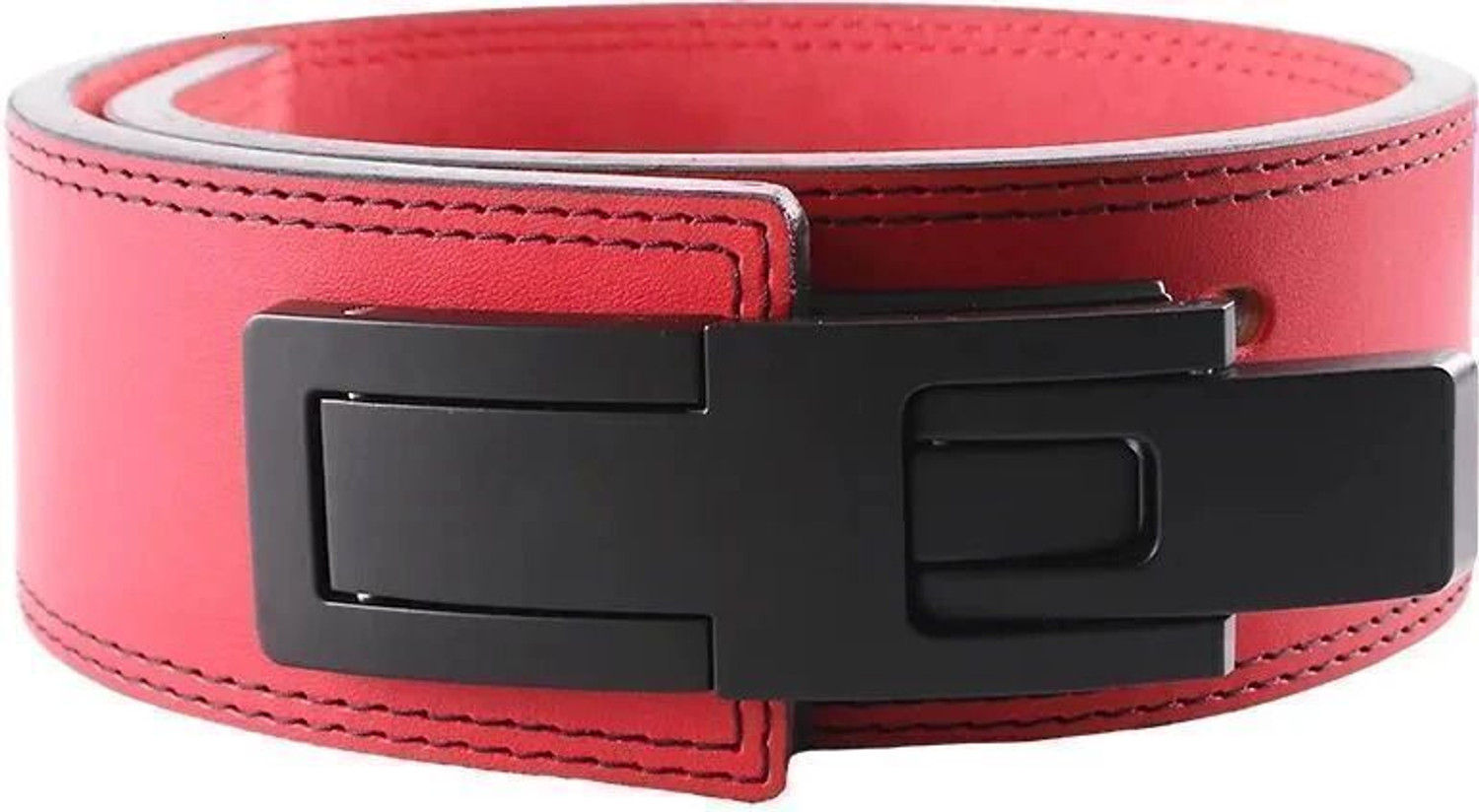 Image of squarefit Pro Series Lever Belt - Red | 13mm Gym Belt for Powerlifting & Strength Training Weight Lifting Belt