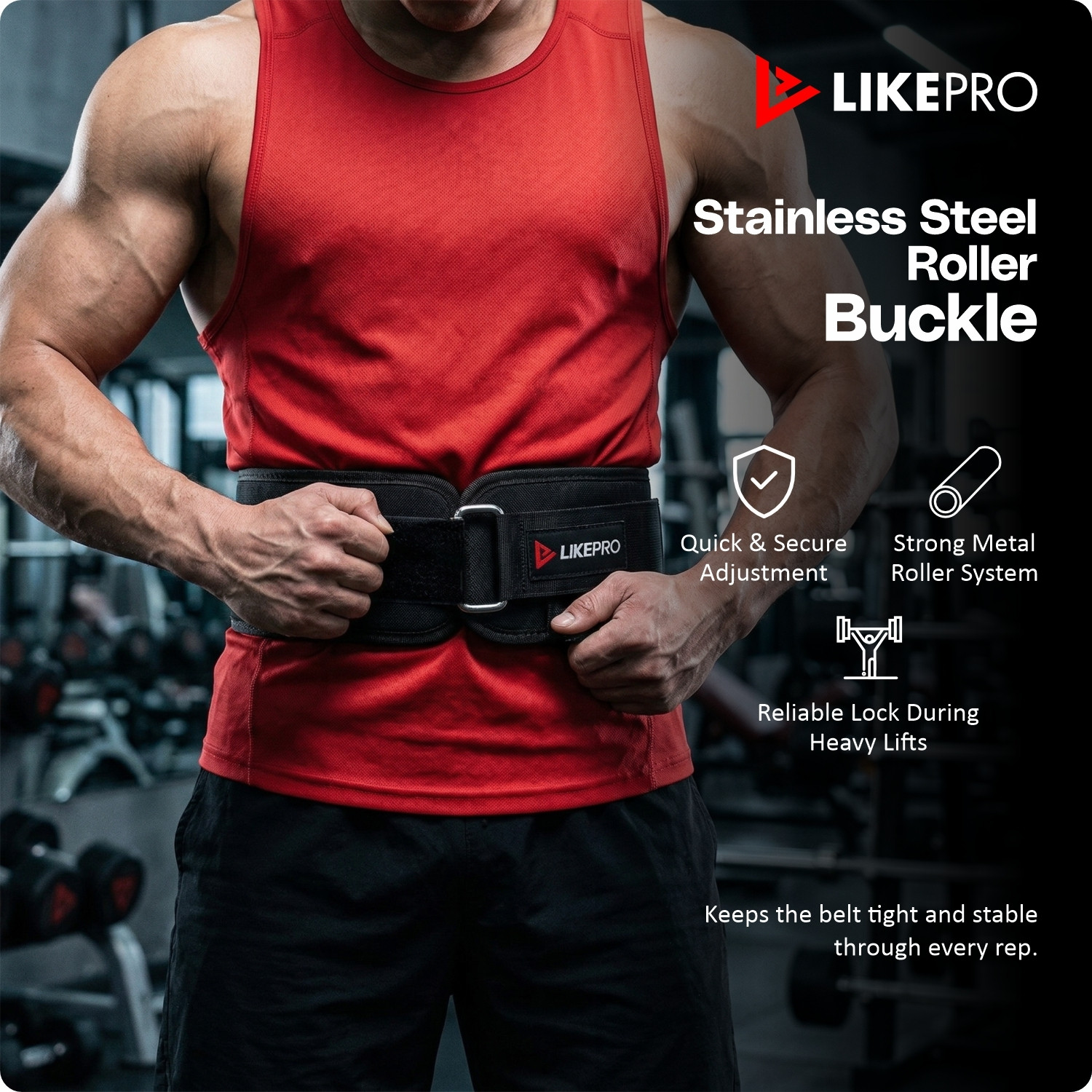 Image of LIKEPRO 4 Inch Soft Neoprene EVA Belt with Steel Buckle & Nylon Velcro Closure Weight Lifting Belt
