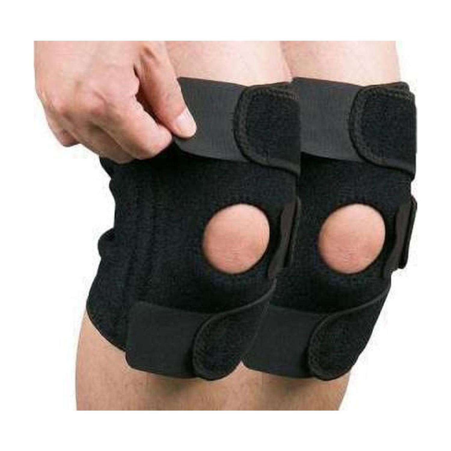 Afpin One pair Magnetic Knee Cap with Open Patella for Arthritis, Pain Relief, Sports Knee Support