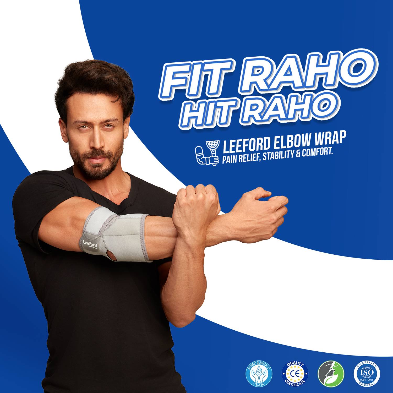 Leeford Elbow Support Wrap for Gym & Pain Relief - Image 2