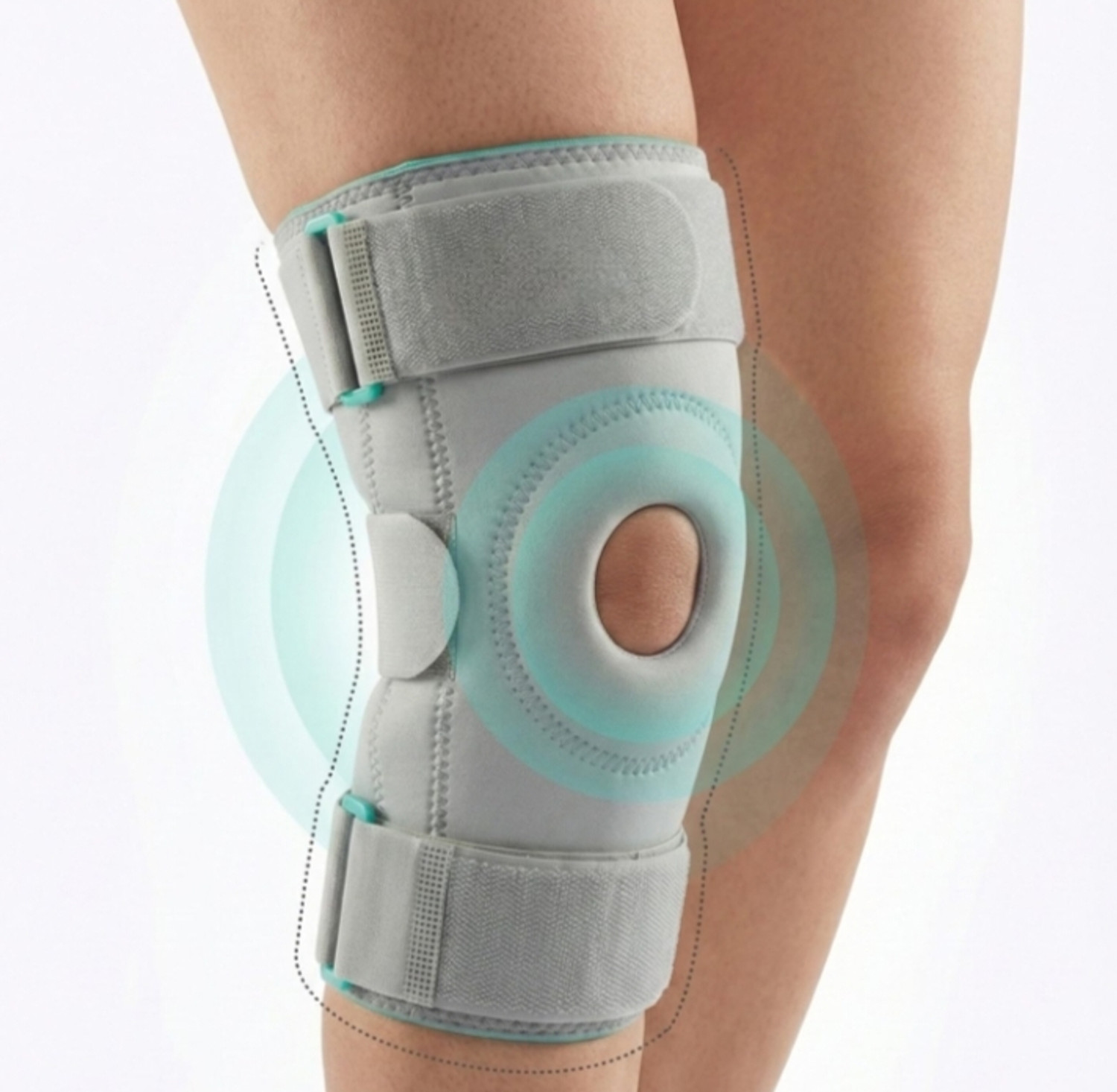 Image of JOINTPLUS Adjustable Open Patella Knee Brace Support for Pain Relief & Joint Stability Knee Support