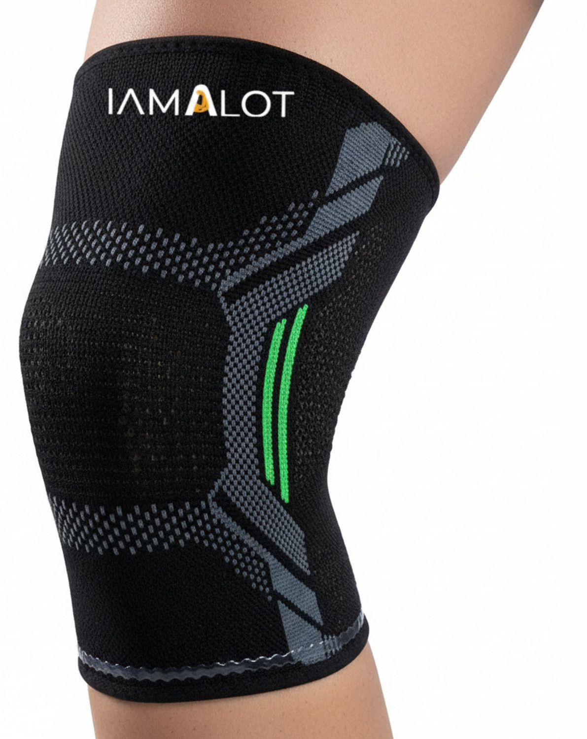 Image of iamalot Knee Support Sleeve for Men & Women | Sports Knee Cap for Gym, Running, Workout Knee Support