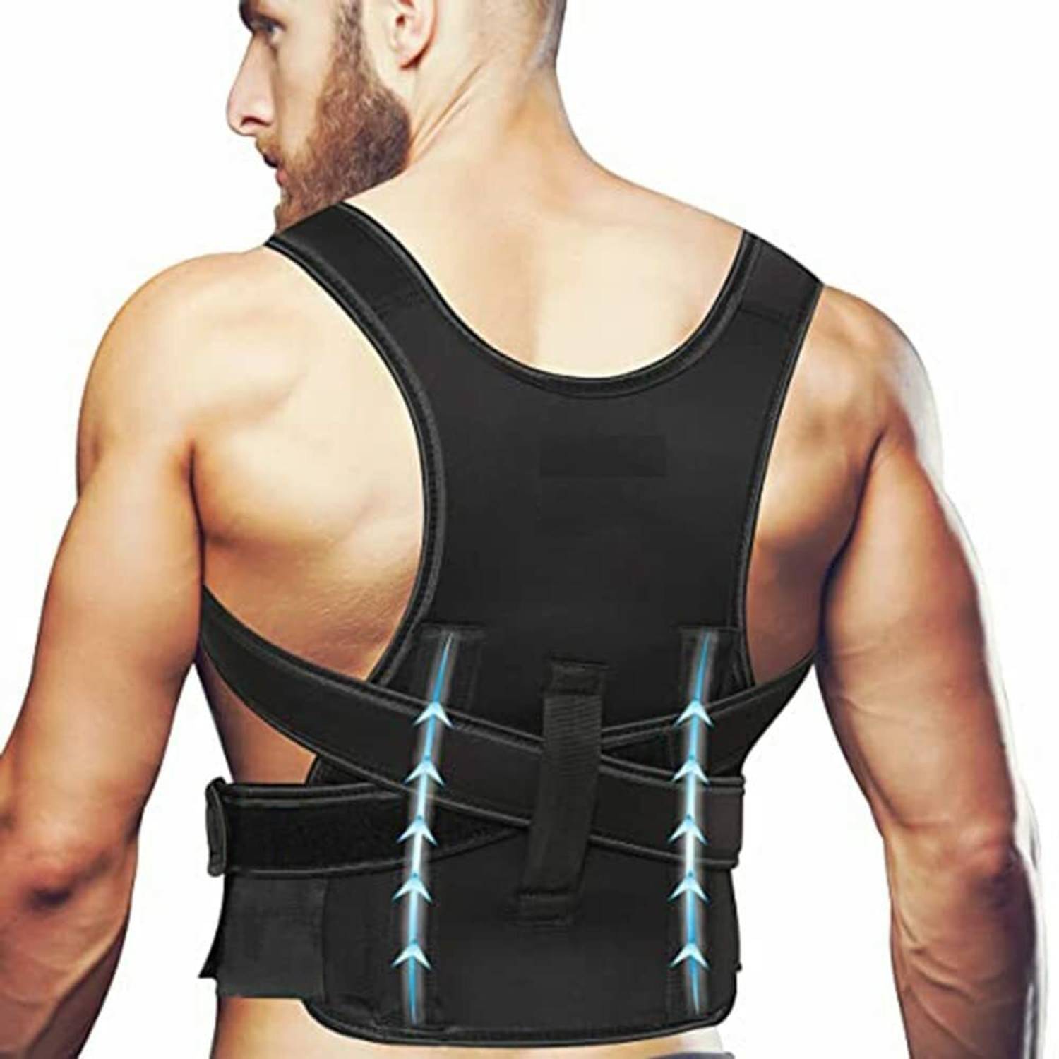 Advit Premium Posture Corrector Belt For Back & Abdominal Pain Back-Men and Women Posture Corrector