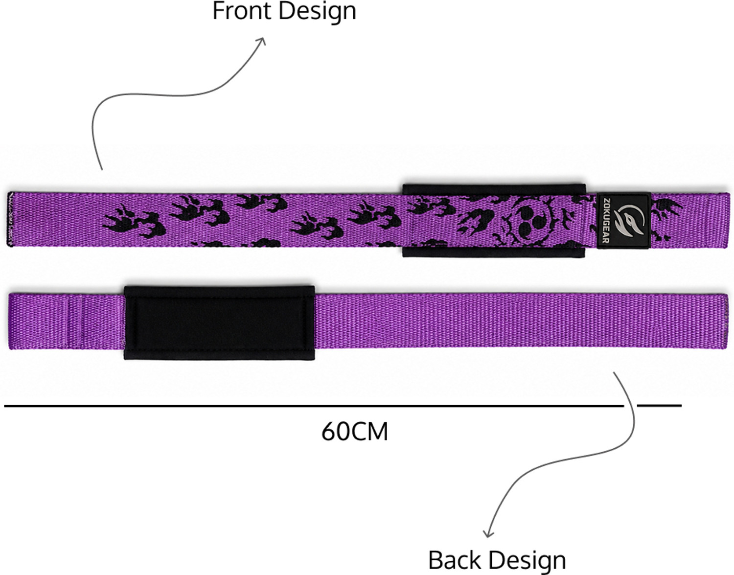 Image of zokugear Curse Mark Weight Lifting Straps for Gym Wrist Support