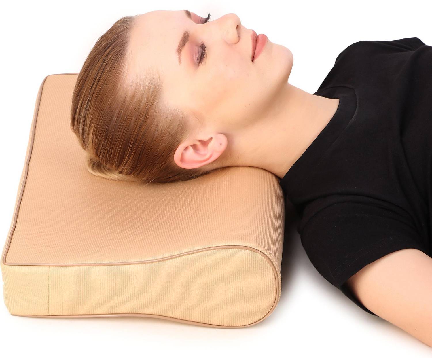 BRONZAL Regular Contoured Cervical Pillow For Pain reduction/All Neck Support Neck Support