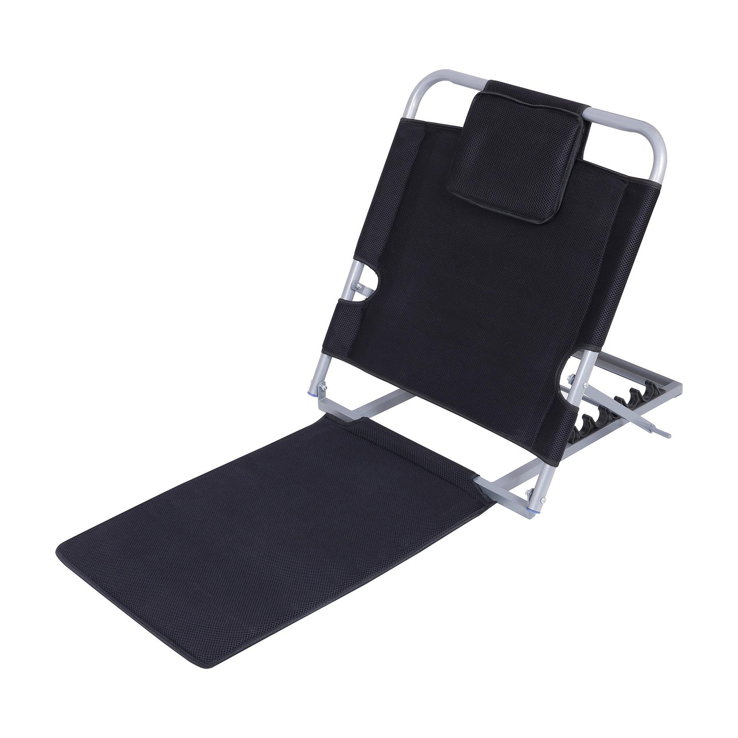 Image of REWELL Multipurpose Adjustable Bed Back Rest | Mild Steel | 6 Reclining Positions | Back / Lumbar Support