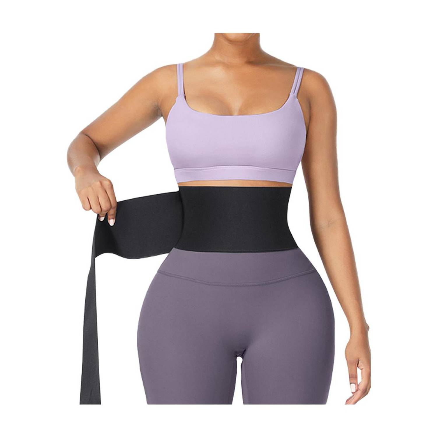 Baben Premium Free Size Waist Belt | Tummy Shaper Elastic Weight Loss Wrap Trainer Pro Abdominal Belt