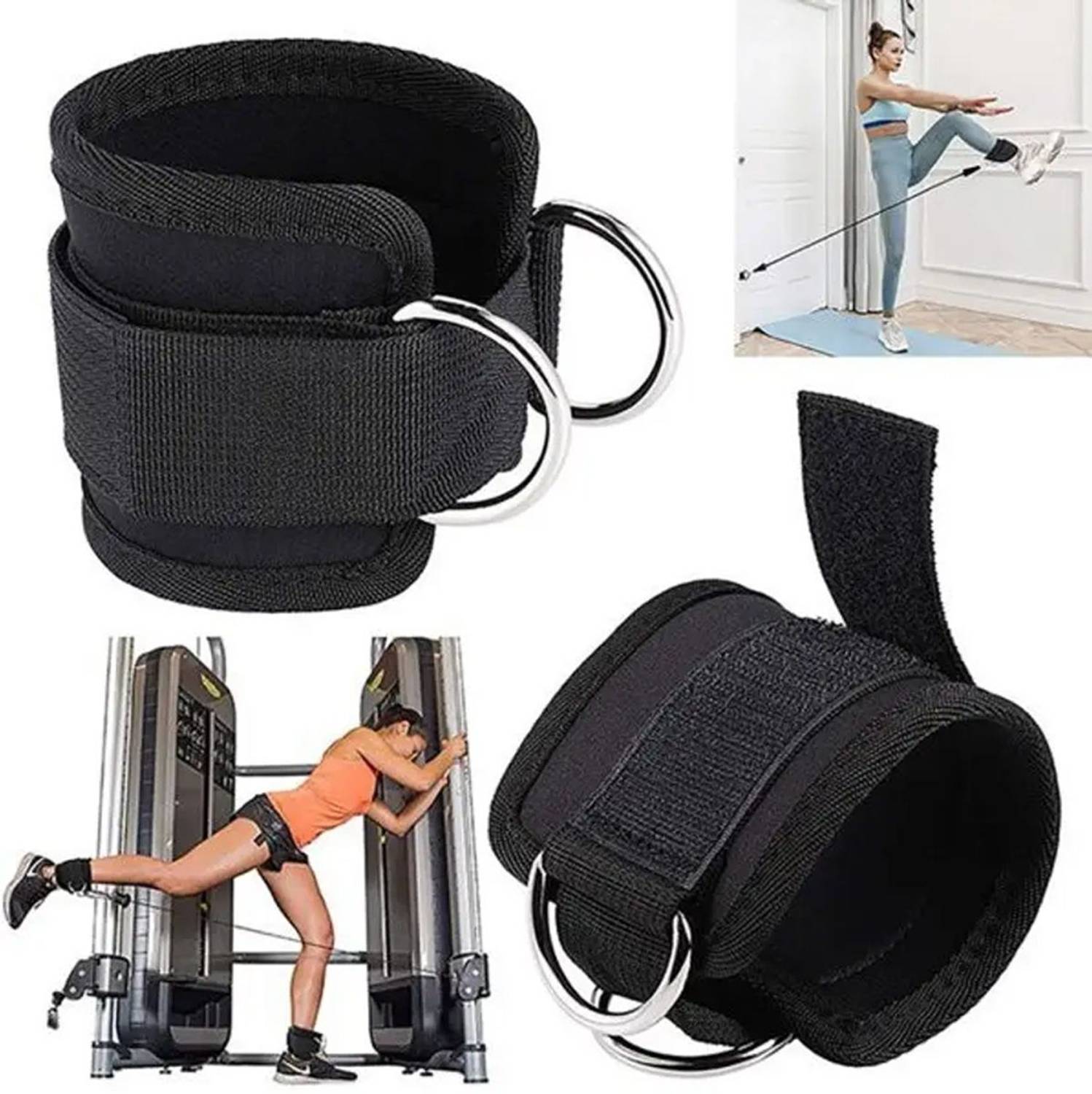 Akp Premium Ankle Straps for Cable Machine, Gym, Legs, Butt, Exercises # Men ,#Women Ankle Support