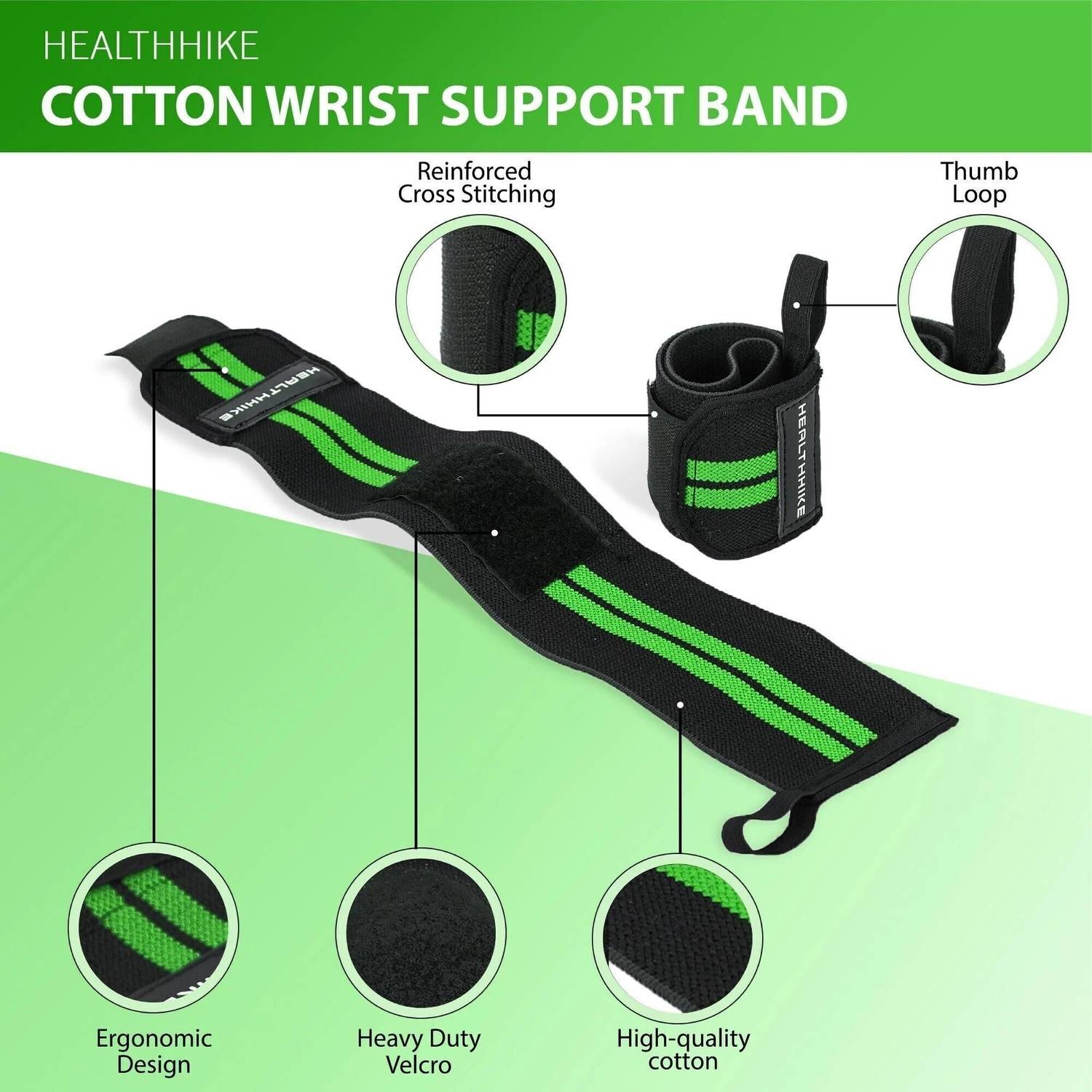 HealthHike Adjustable Gym Hand Wrap - Image 3