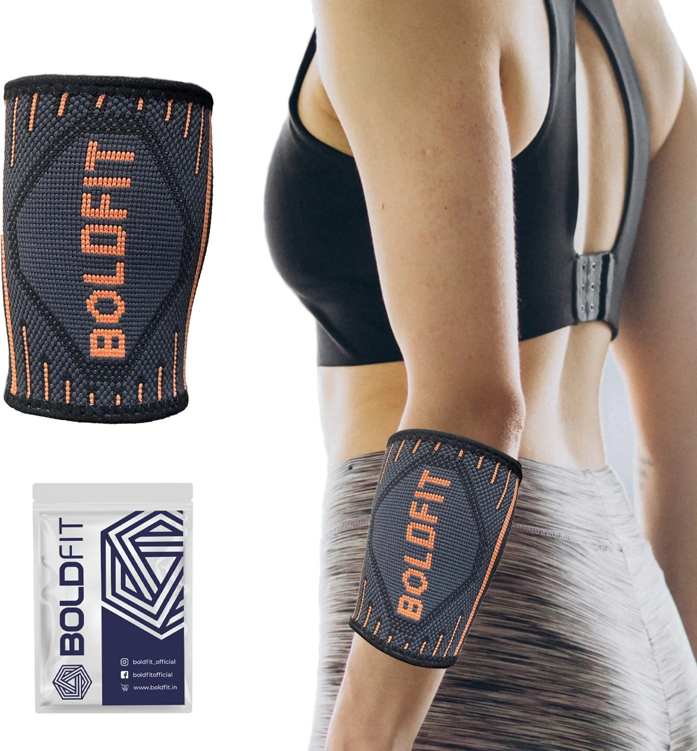 Image of BOLDFIT Wrist Sleeves Support Bands Cap Wrist Wrap Wrist Brace Belt Grip Gym Men & Women Wrist Support