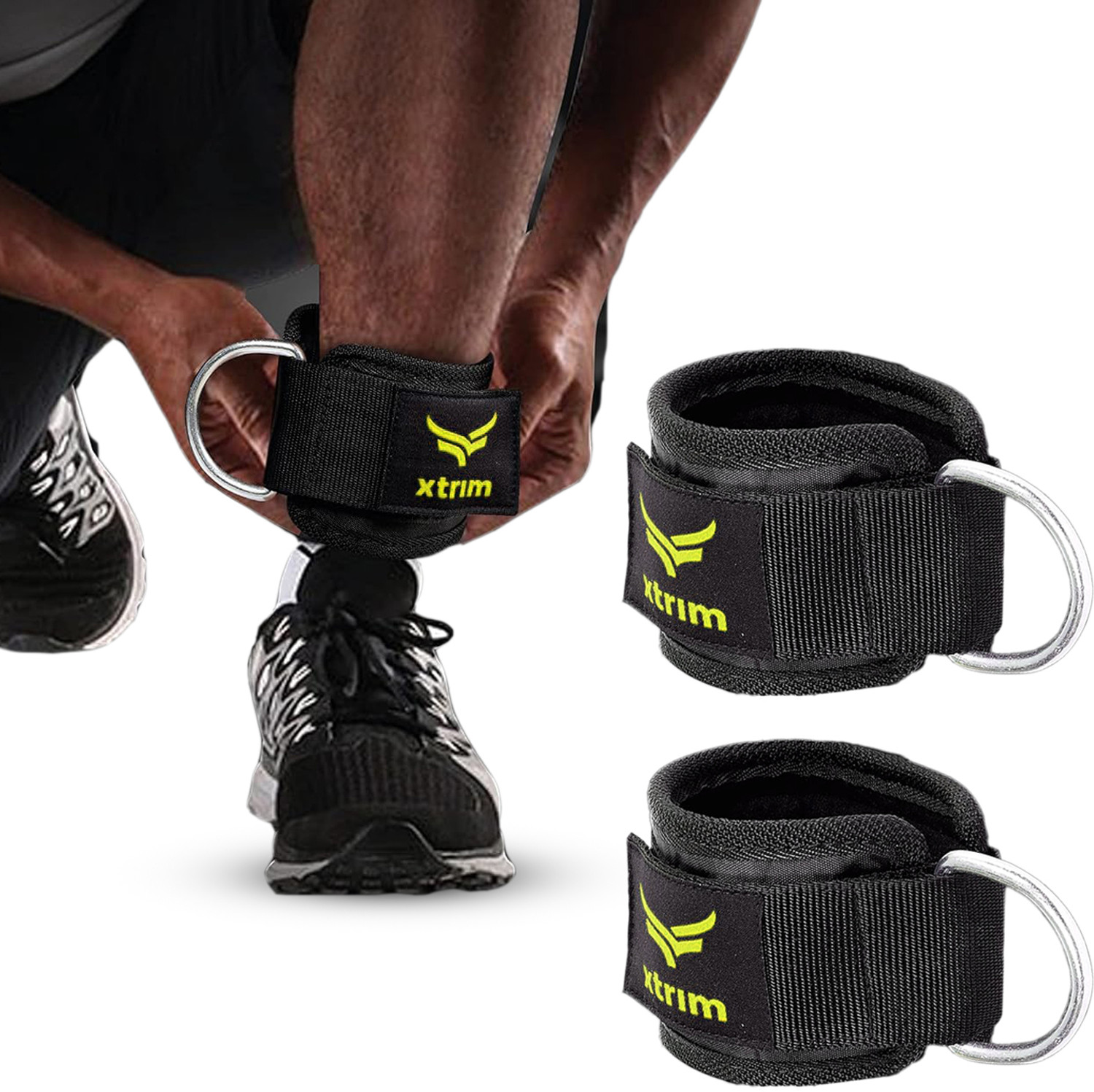 Image of Xtrim LoopX Polyester Strap for Gym, Leg, Butt, Exercise for Men & Women Ankle Support